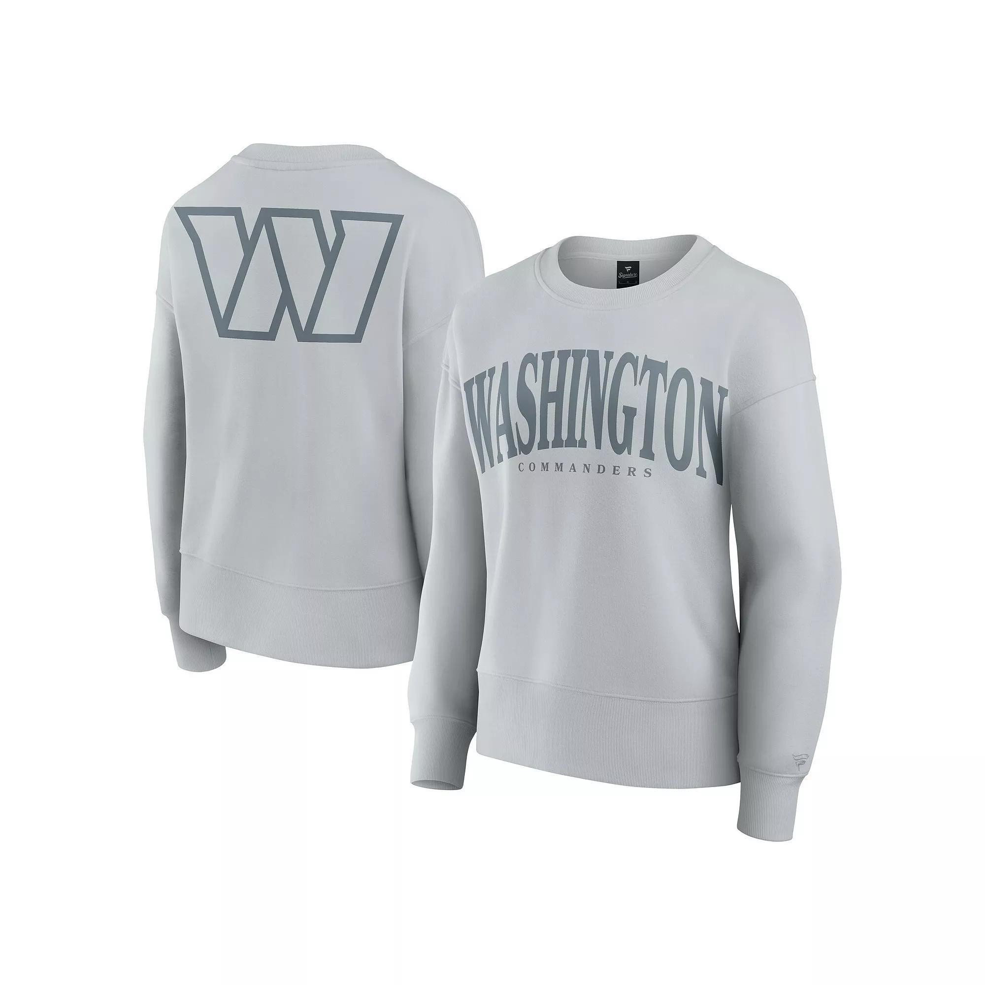Women's Fanatics  Gray Washington Commanders Elements Pullover Sweatshirt, Size: Small, Wft Grey Product Image