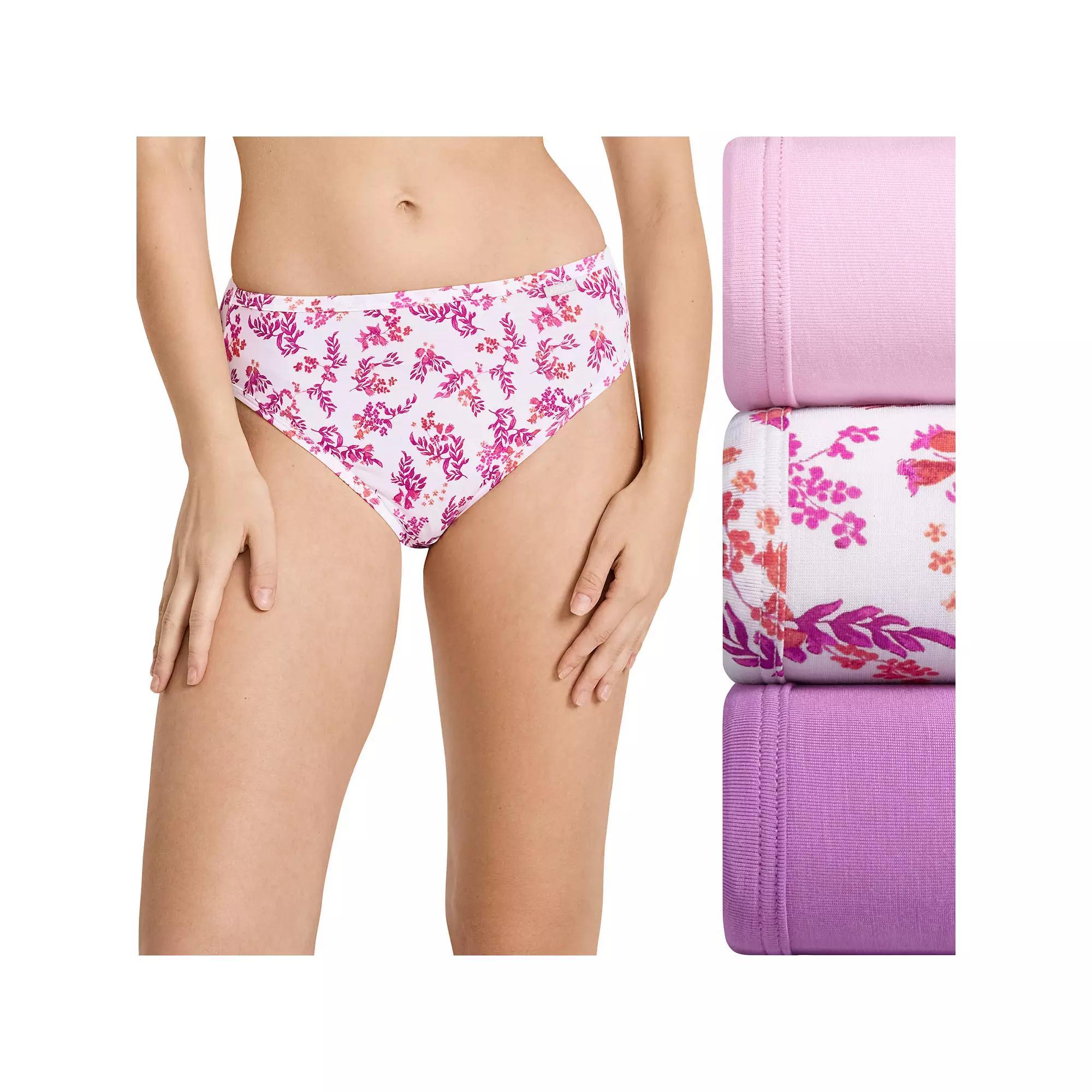 Women's Jockey® 3-pk. Supersoft French Cut Panty Set 2071, Size: 10, Strawberry Garden Product Image