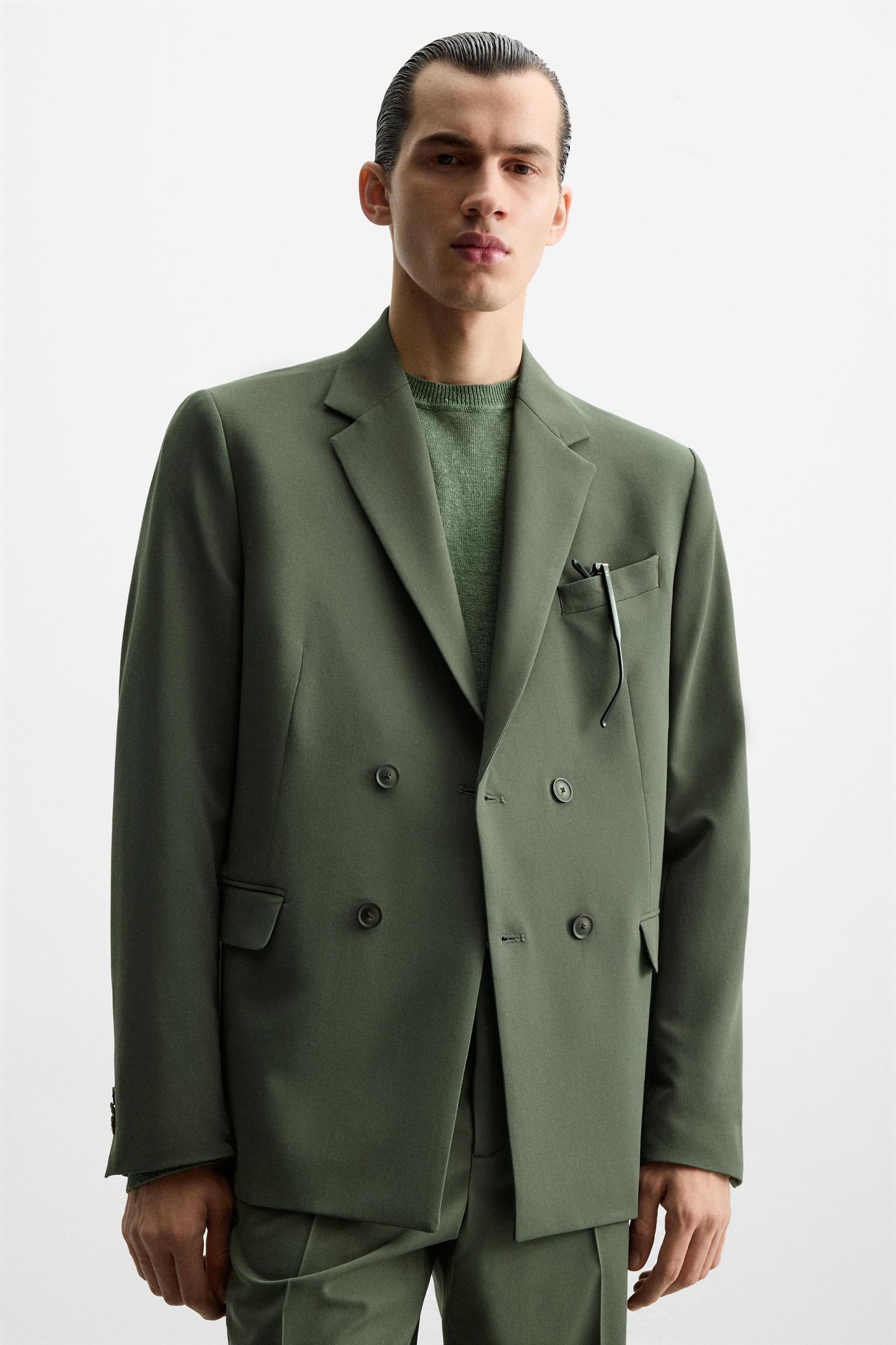 DOUBLE BREASTED SUIT BLAZER Product Image