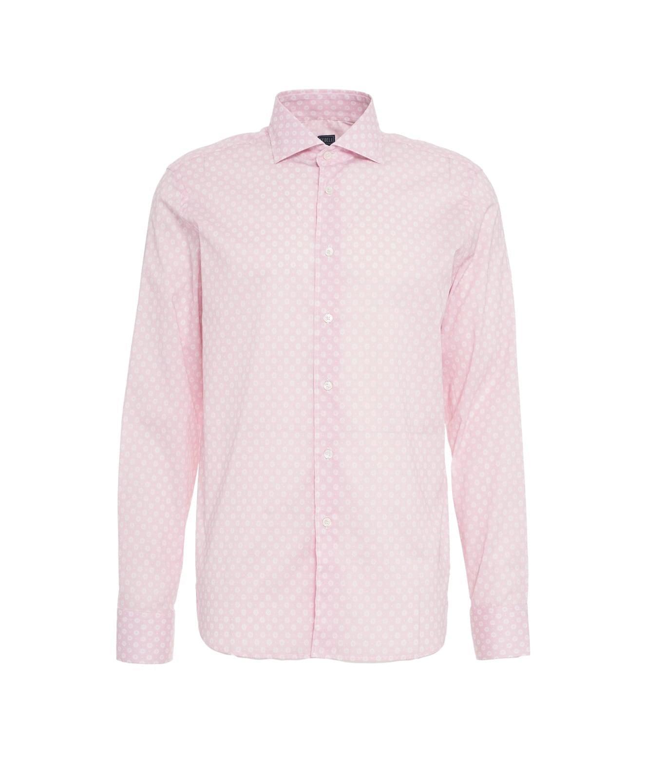 Fine cotton shirt with floral pattern Product Image