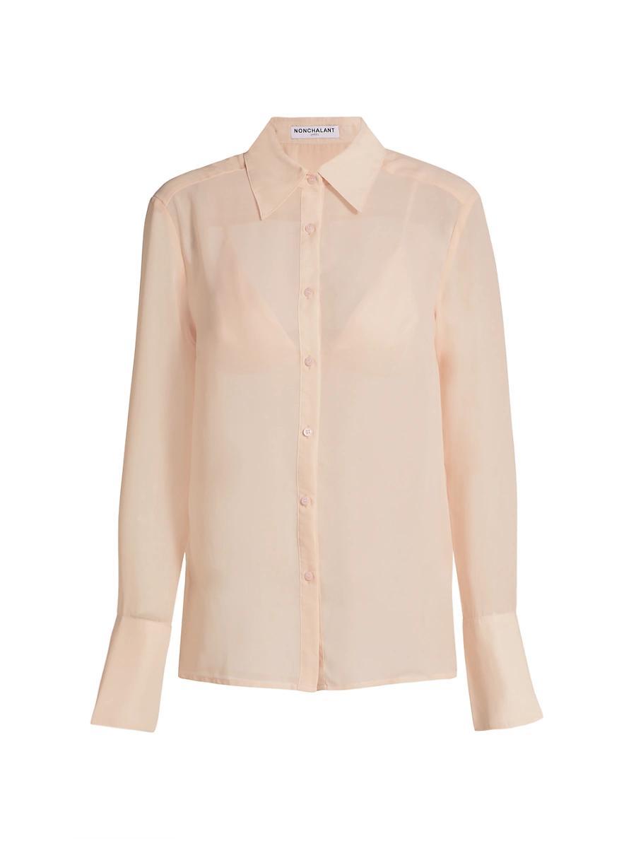 Womens Val Button-Front Blouse Product Image
