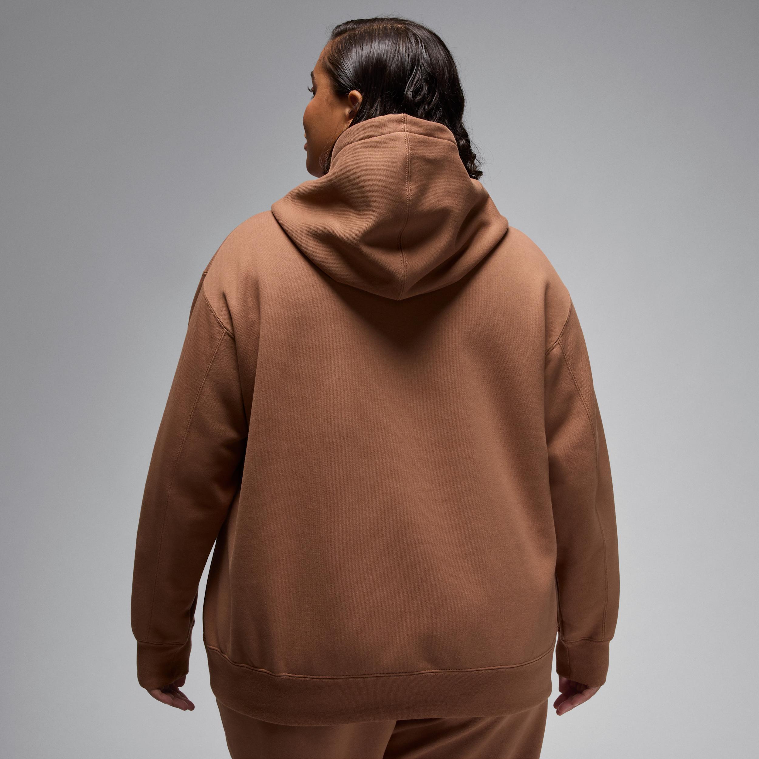 Jordan Flight Fleece Women's Satin-Lined Pullover Hoodie (Plus Size) Product Image