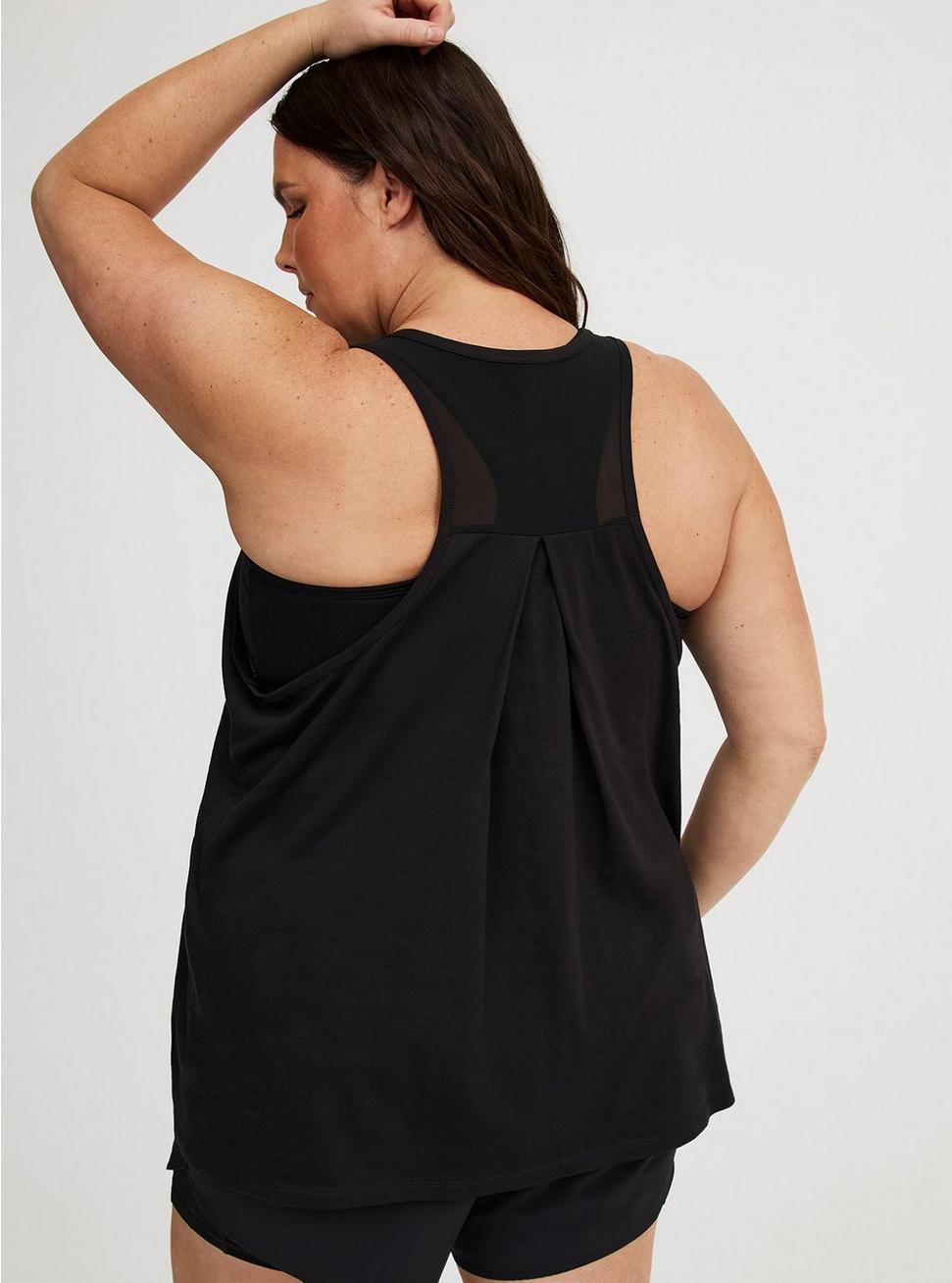 Performance Cotton Active Tank With Bra Product Image