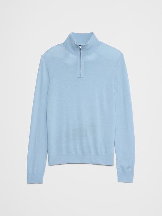 Merino Wool Quarter-Zip Sweater Product Image