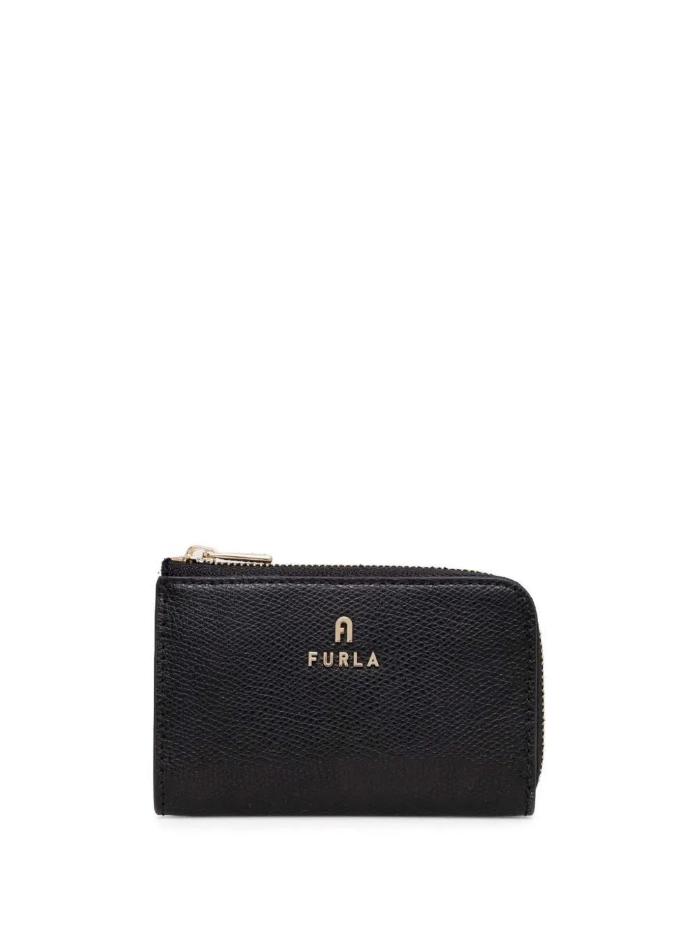 FURLA Camelia Coin Purse In Black Product Image