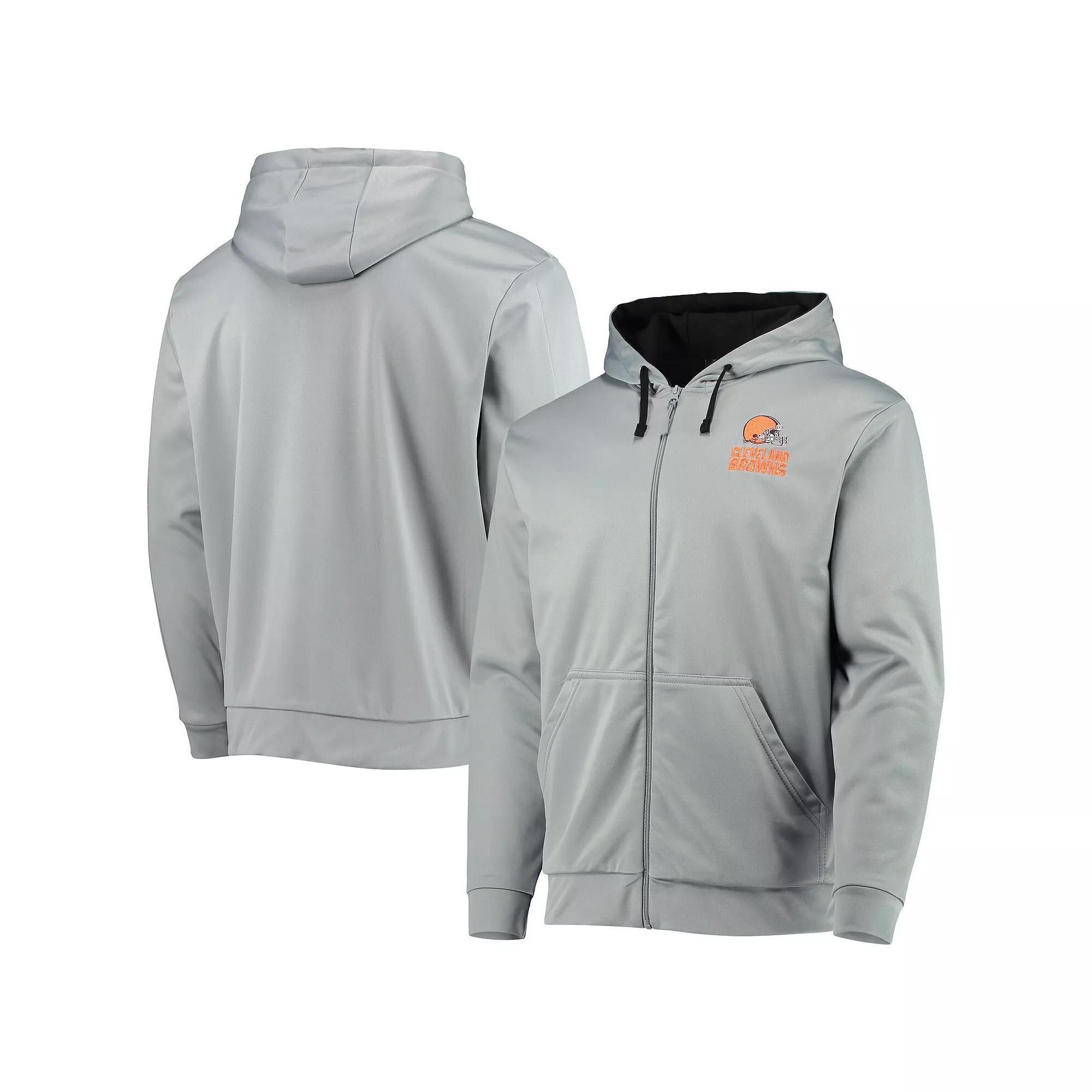 Men's Dunbrooke Gray/Black Cleveland Browns Apprentice Full-Zip Hoodie,  Product Image
