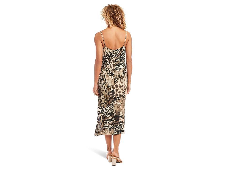 Karen Kane Side-Slit Midi Dress (Print) Women's Dress Product Image