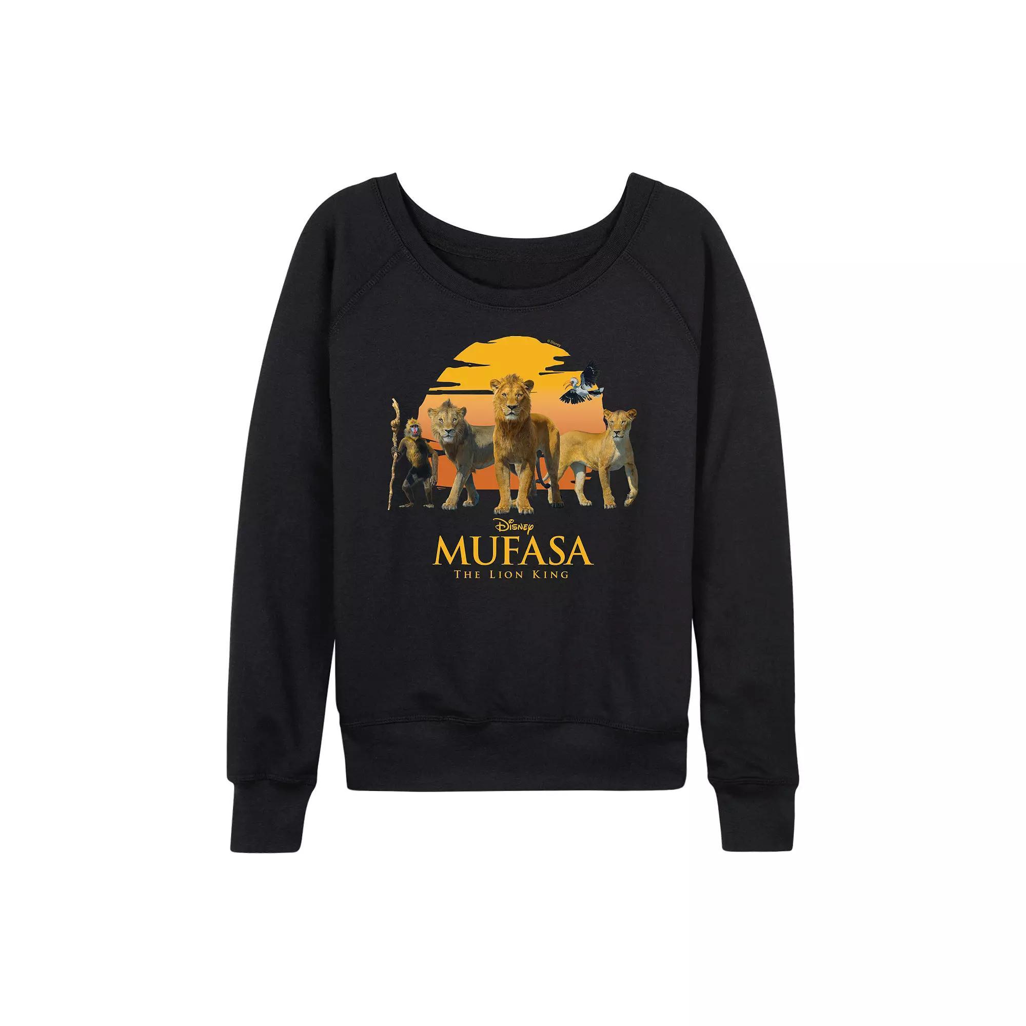 Disney's Mufasa: The Lion King Women's Sun French Terry Long Sleeve Tee,  Product Image