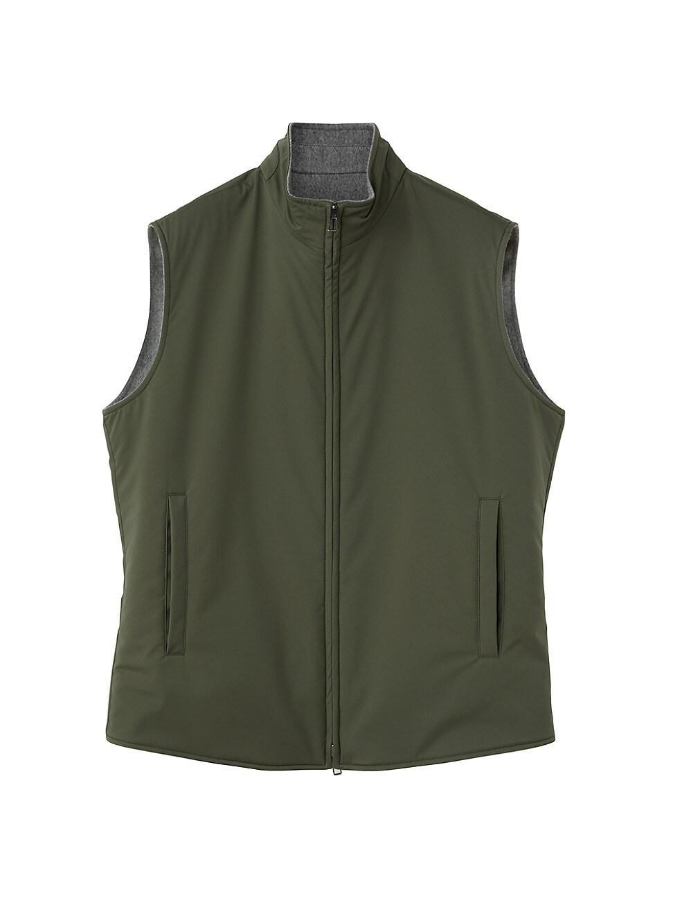 Mens Marlin Cashmere and Nylon Reversible Vest Product Image