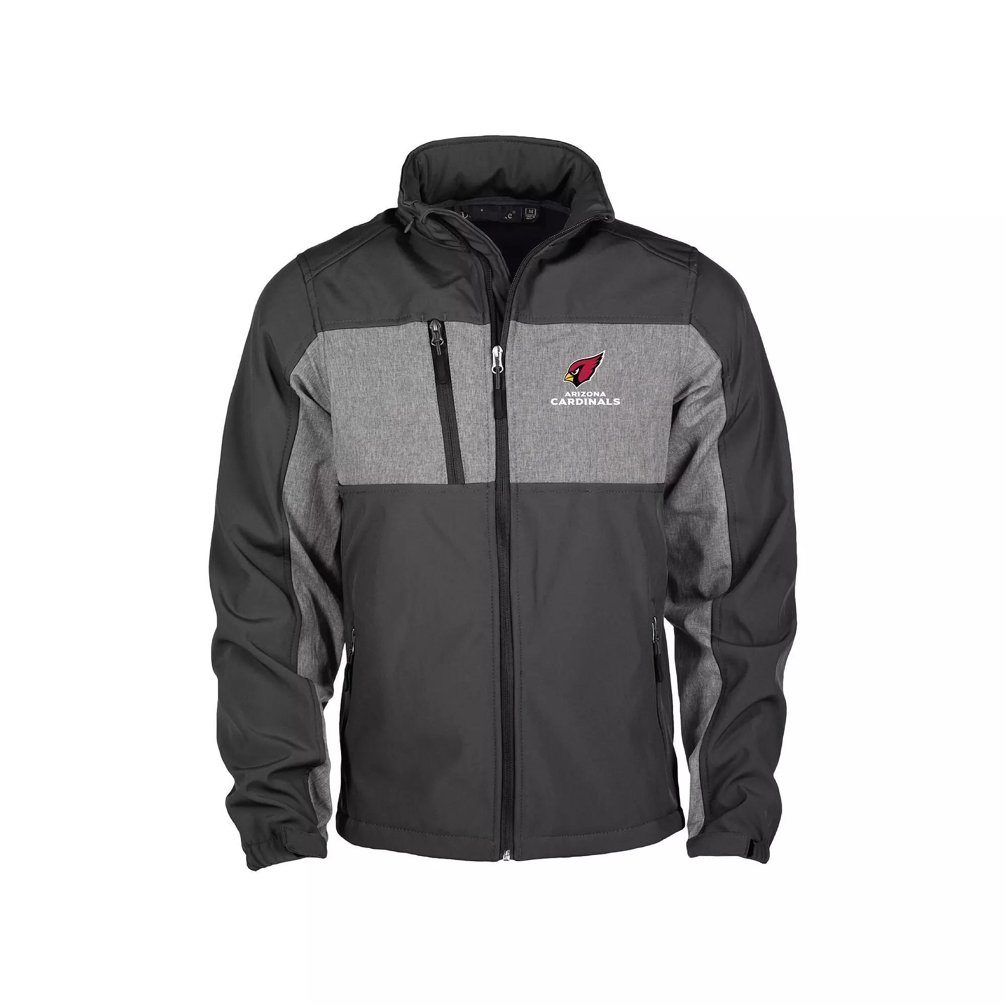 Men's Dunbrooke Black Pittsburgh Steelers Circle Zephyr Softshell Full-Zip Jacket, Size: Small Product Image