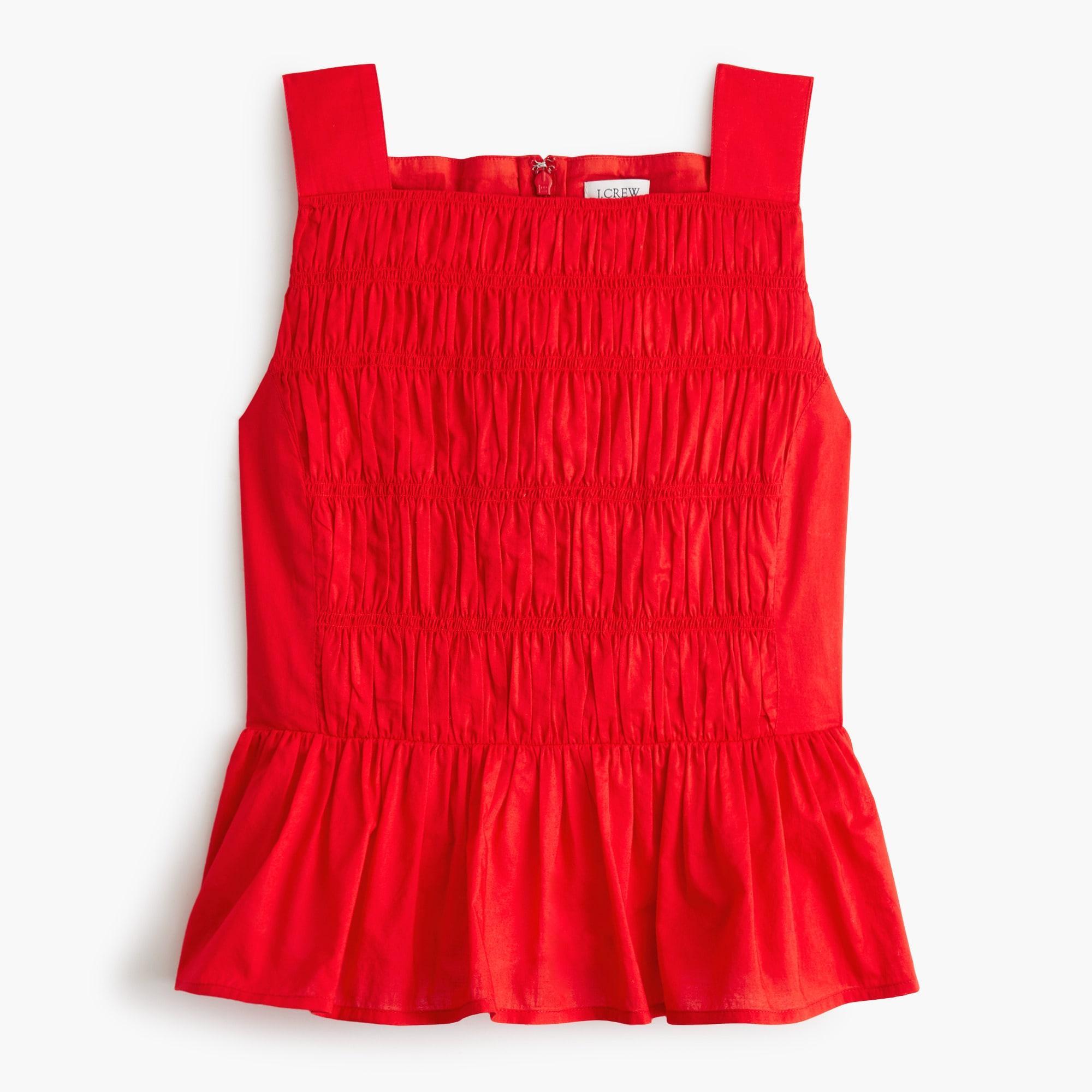 Smocked peplum top Product Image