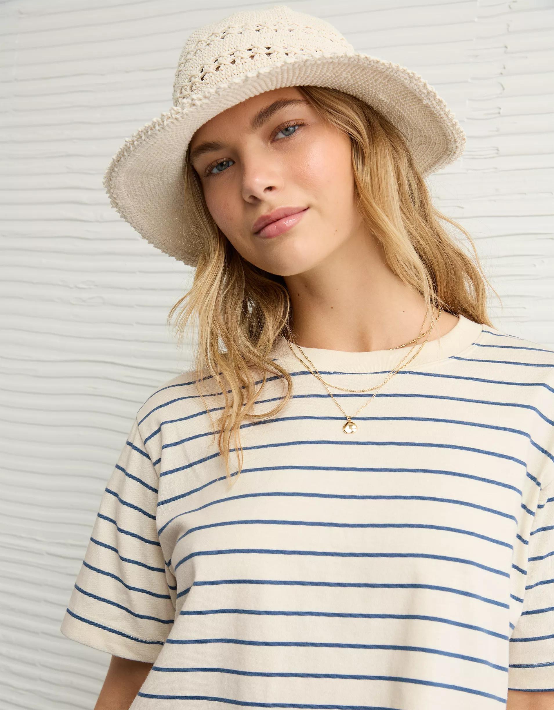 AE Boxy Striped T-Shirt Product Image