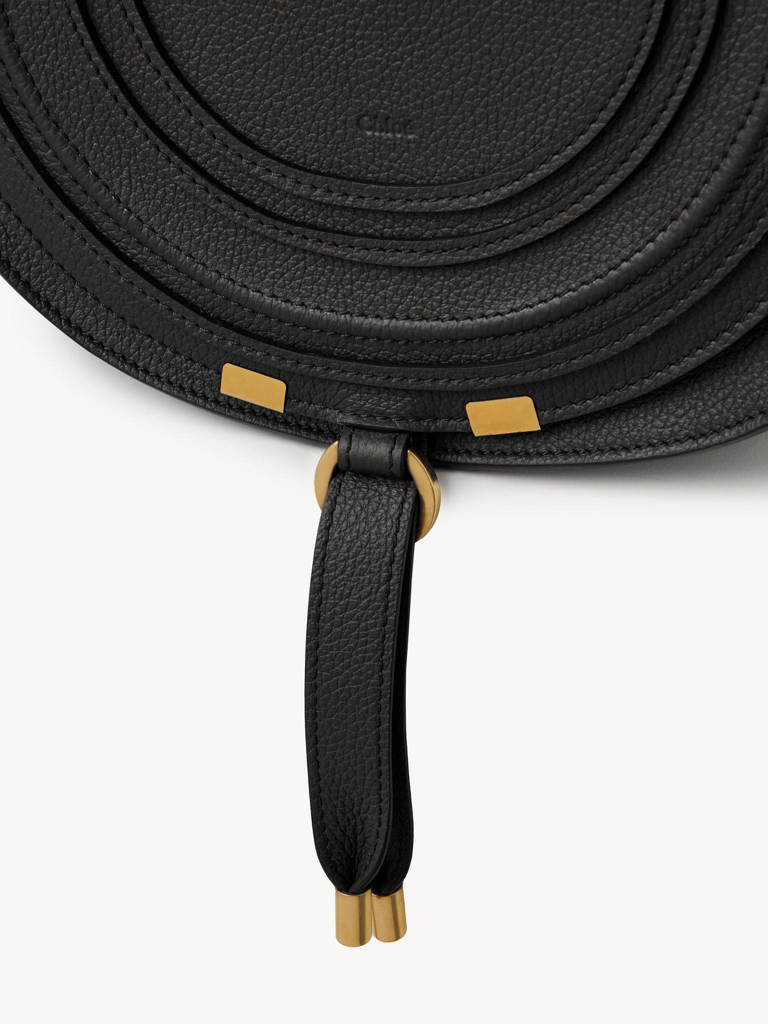Marcie saddle bag in grained leather Product Image