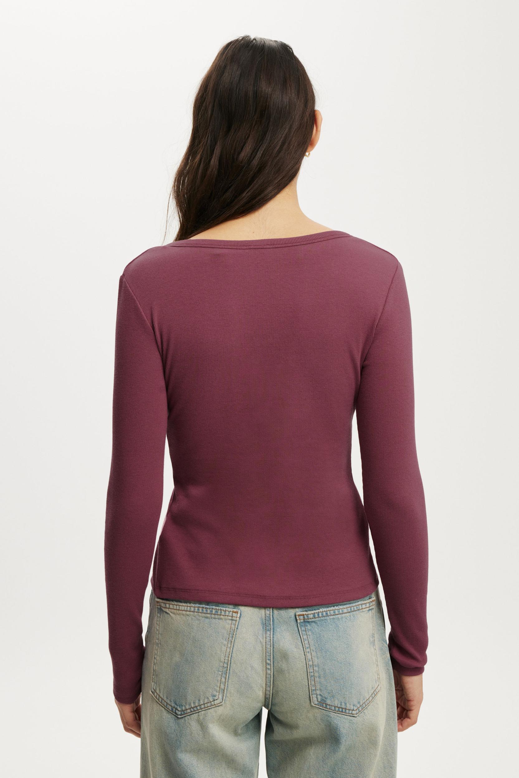 Lily Asymmetric Long Sleeve Top Product Image