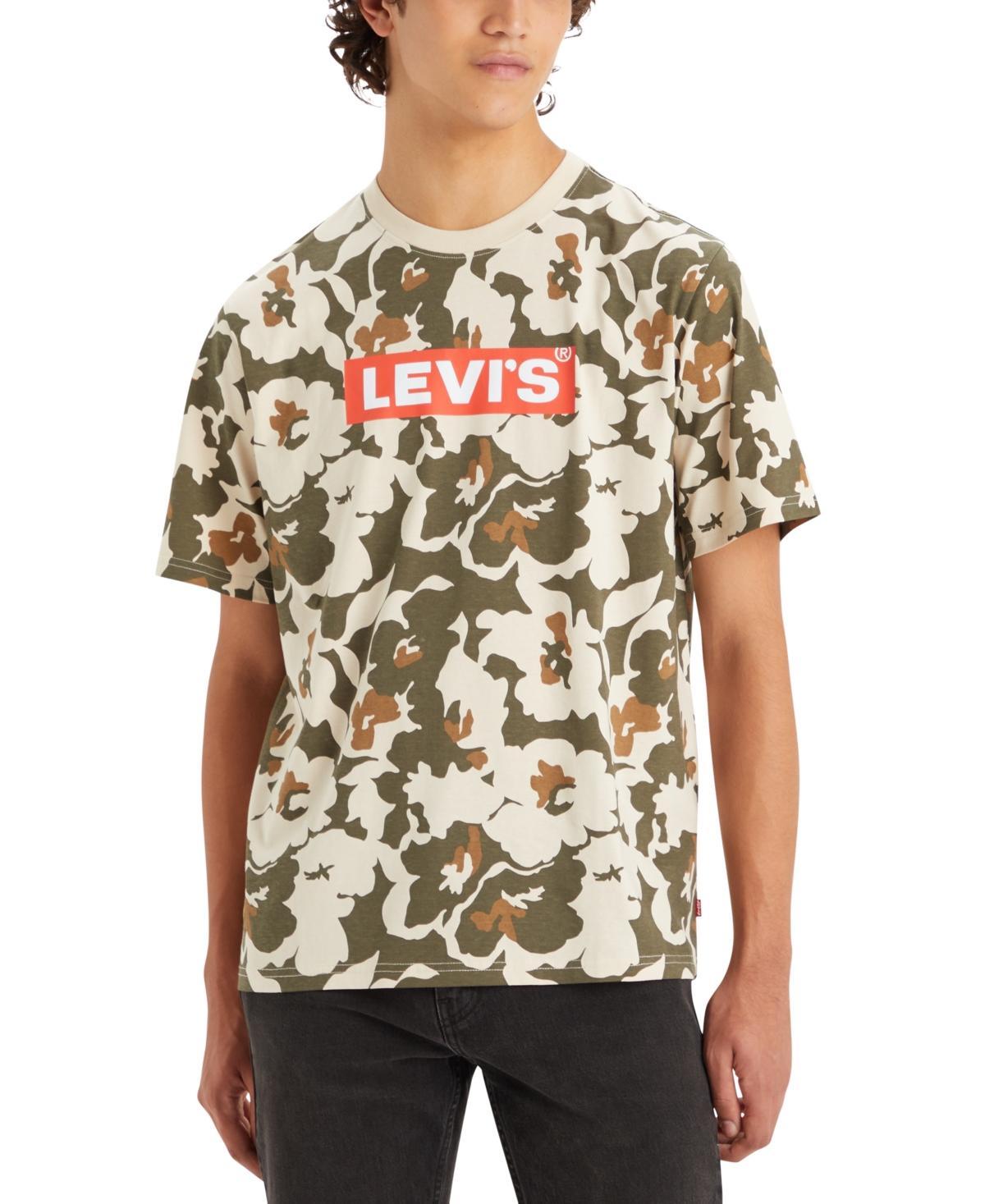 Men's Levi's® Relaxed Fit Short-Sleeve Graphic Tee, Size: Small, Floral Black Product Image