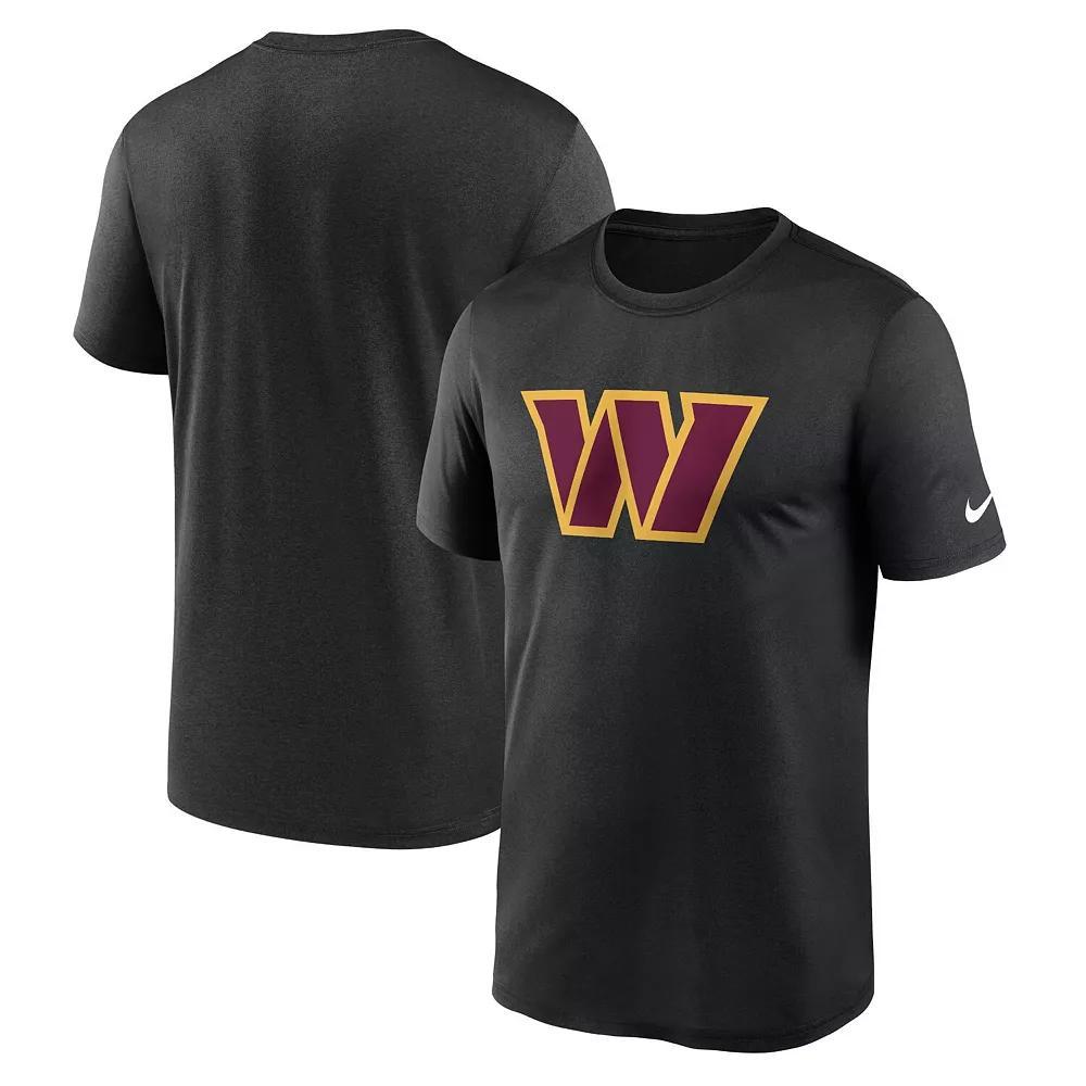 Men's Nike Black Washington Commanders Logo Essential Legend Performance T-Shirt, Size: Small, Wft Black Product Image