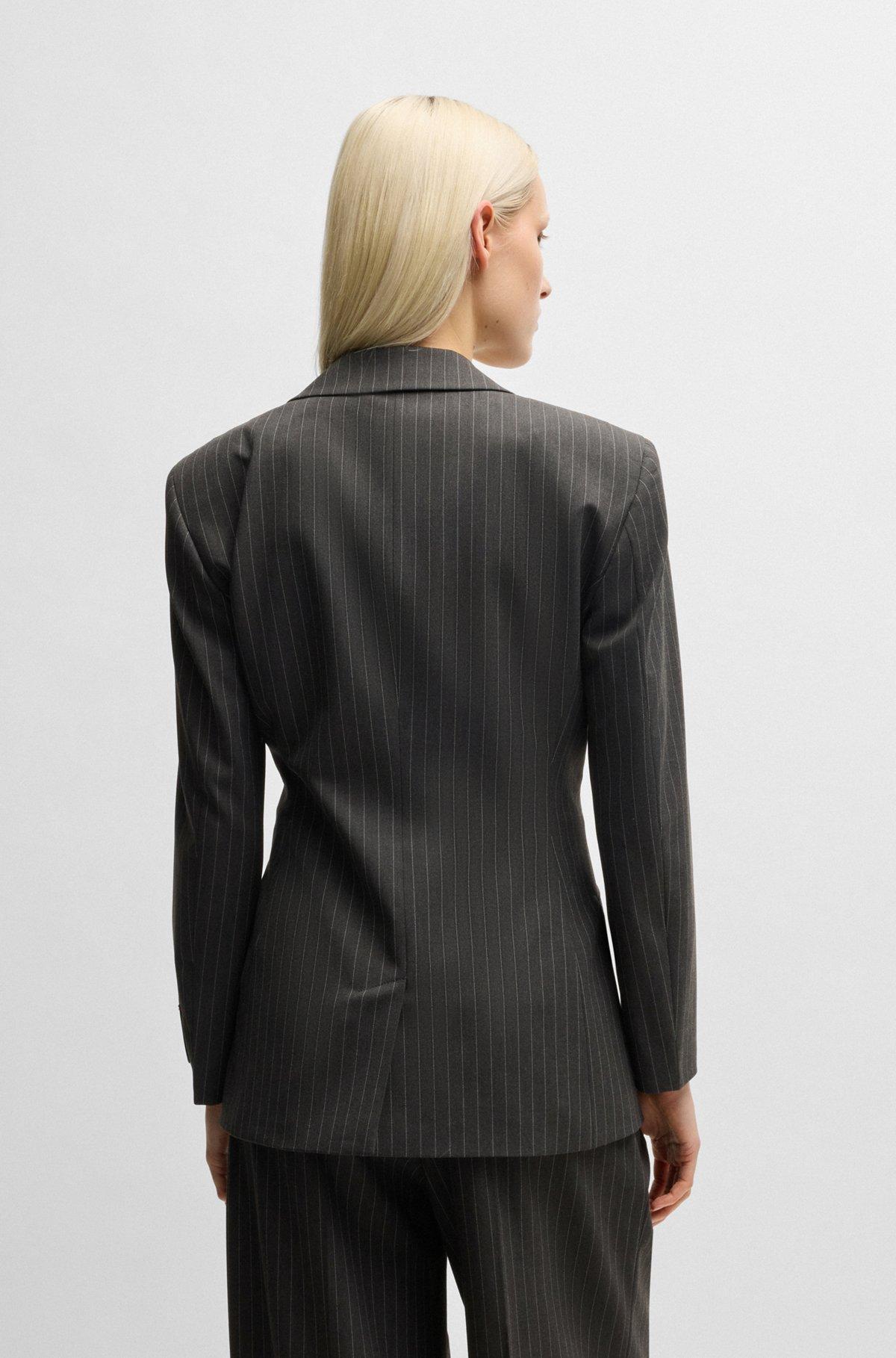 Regular-fit blazer in pinstripe stretch material Product Image