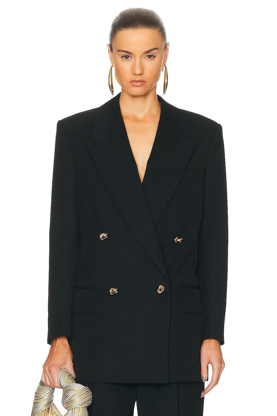 BOTTEGA VENETA Sartorial Wool Twill Jacket In Black Product Image