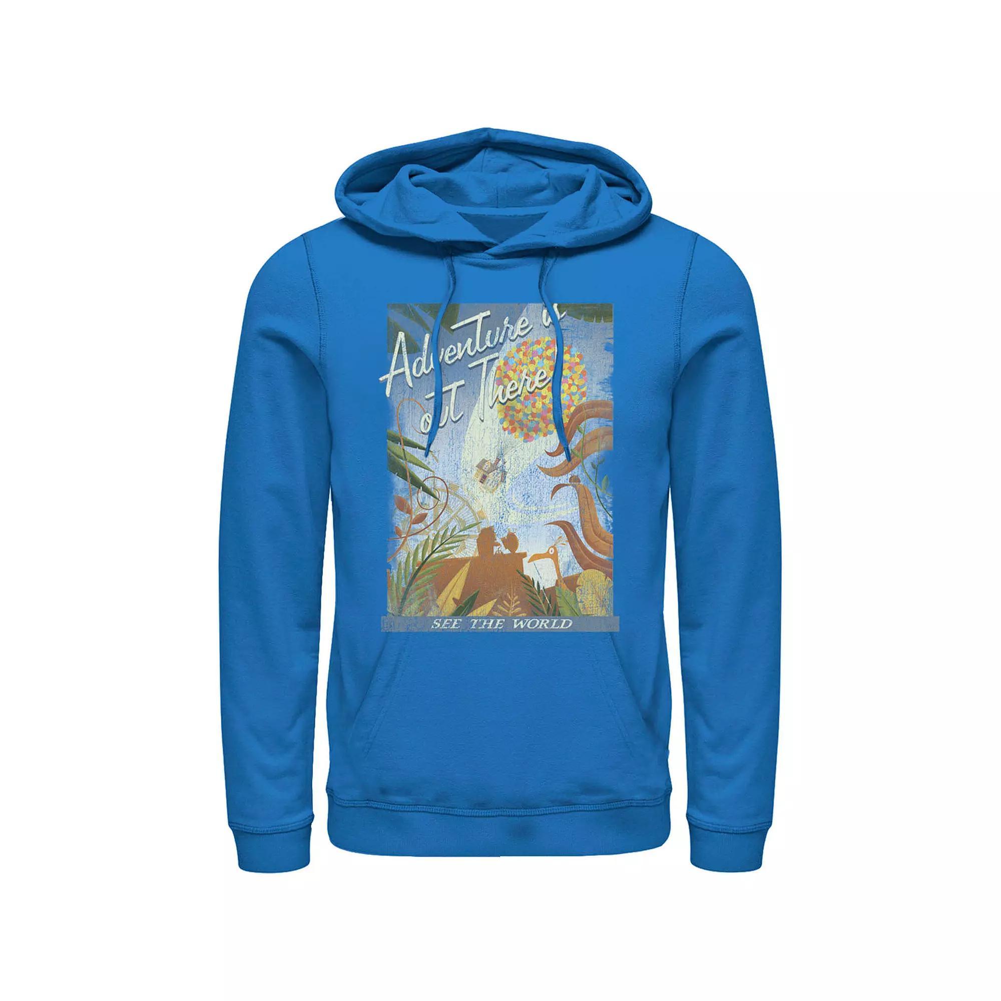 Disney / Pixar's Up Men's Poster Distressed Vintage Hoodie,  Product Image