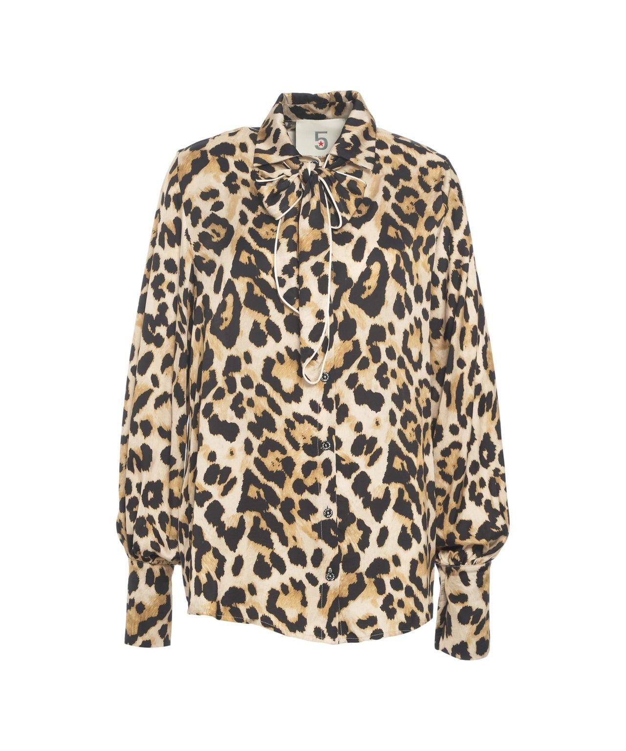 Blouse with bow collar Product Image