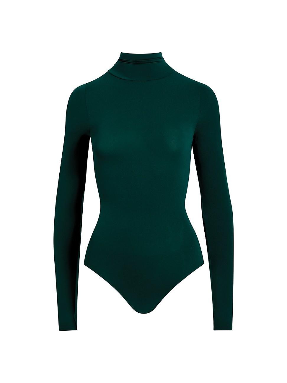 Womens Ballet Body Turtleneck Bodysuit Product Image