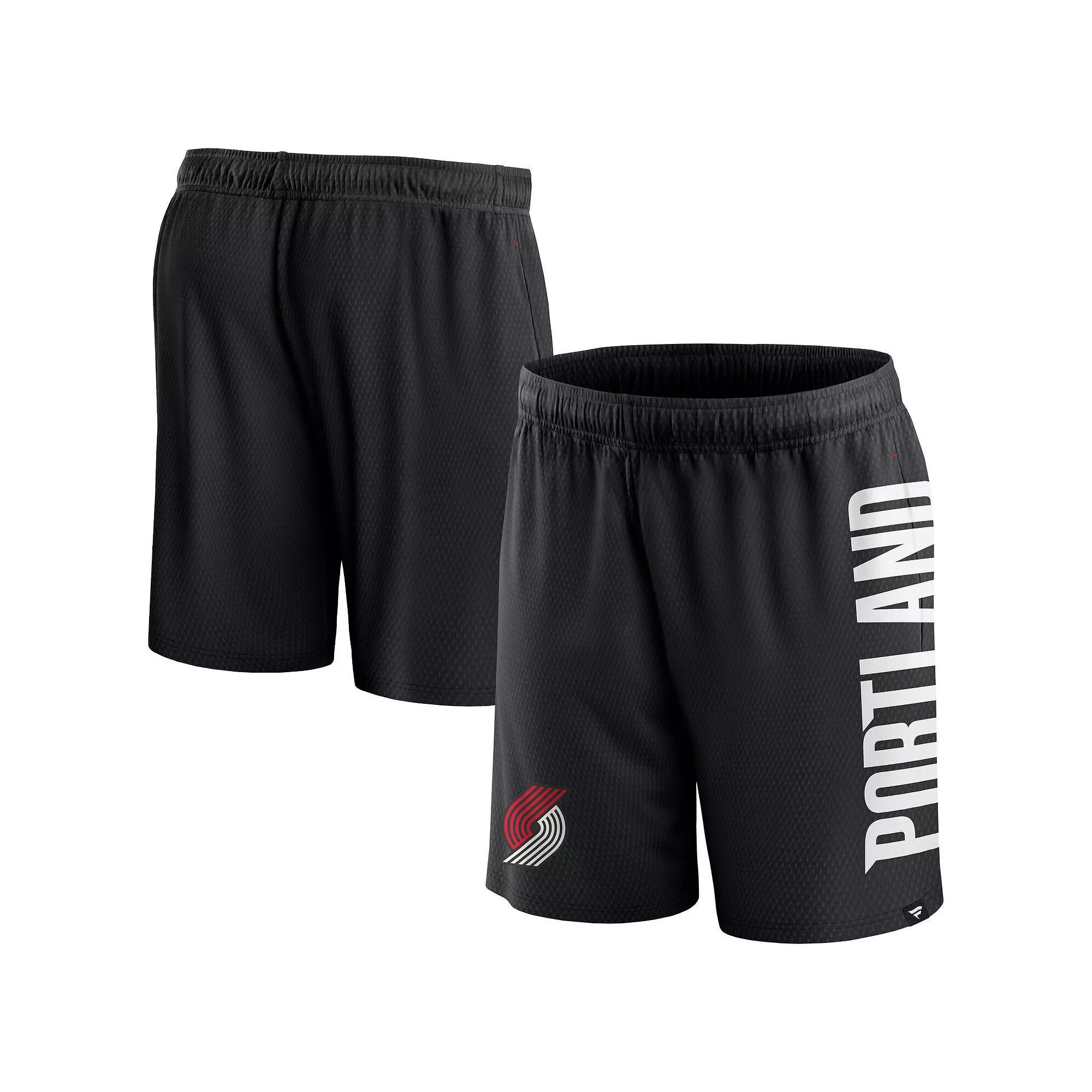 Men's Fanatics Branded Black Toronto Raptors Post Up Mesh Shorts,  Product Image