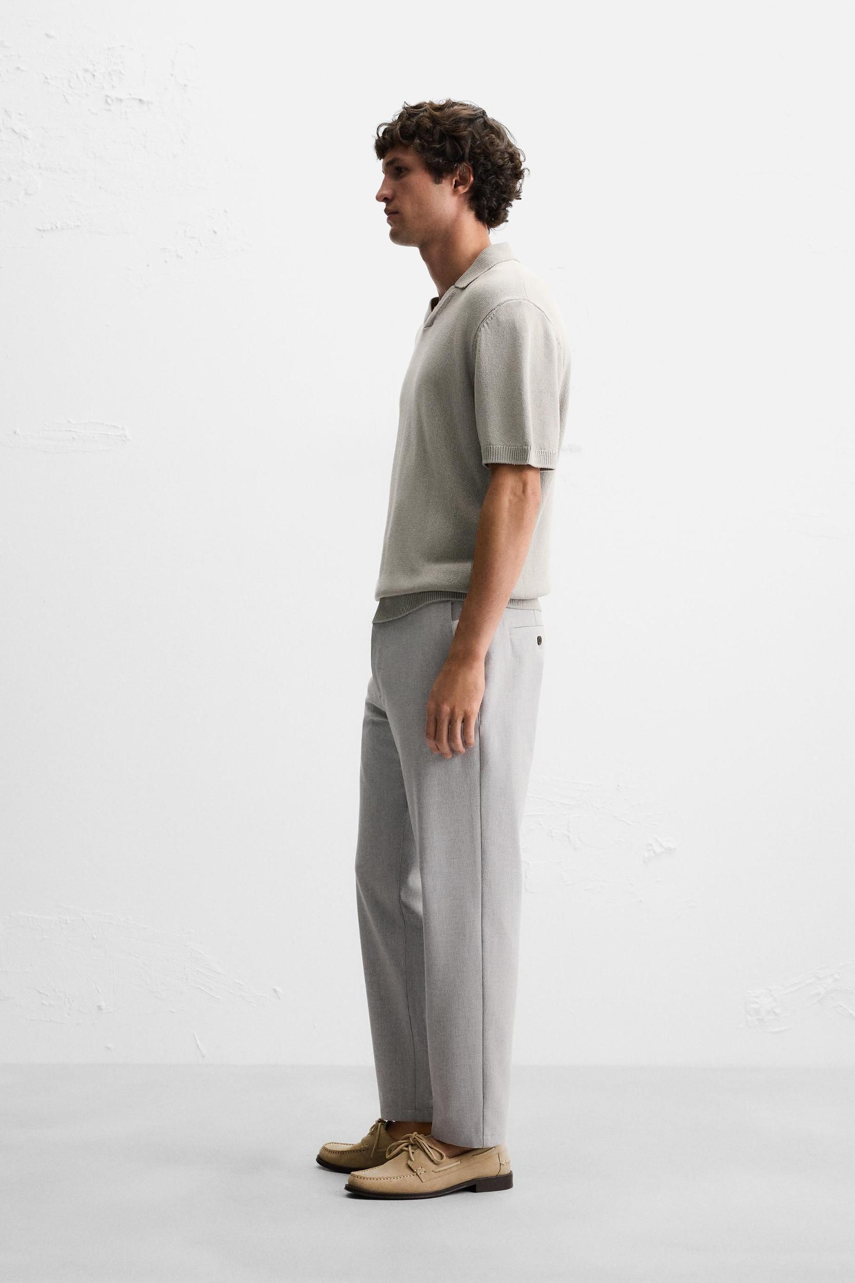 TEXTURED STRETCH PANTS Product Image