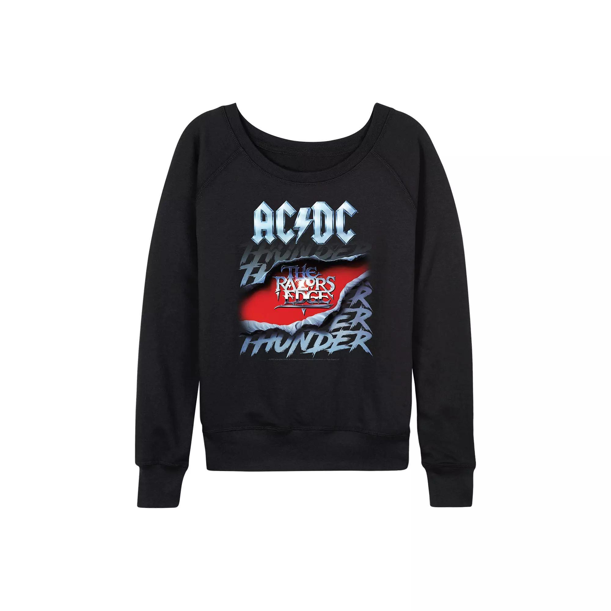 Women's ACDC The Razors Edge French Terry Long Sleeve Tee,  Product Image