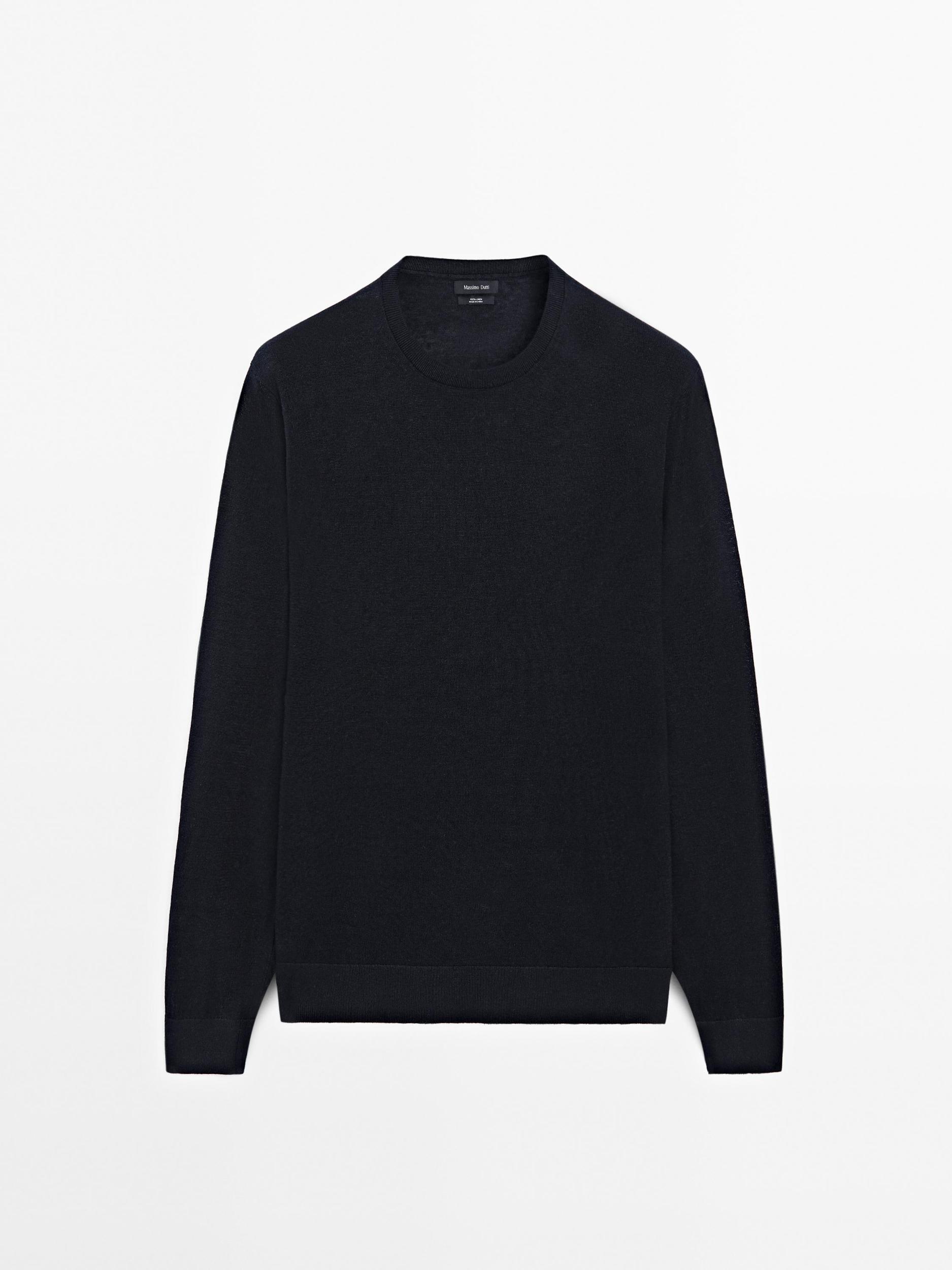 Light knitted jumper 100% linen Product Image