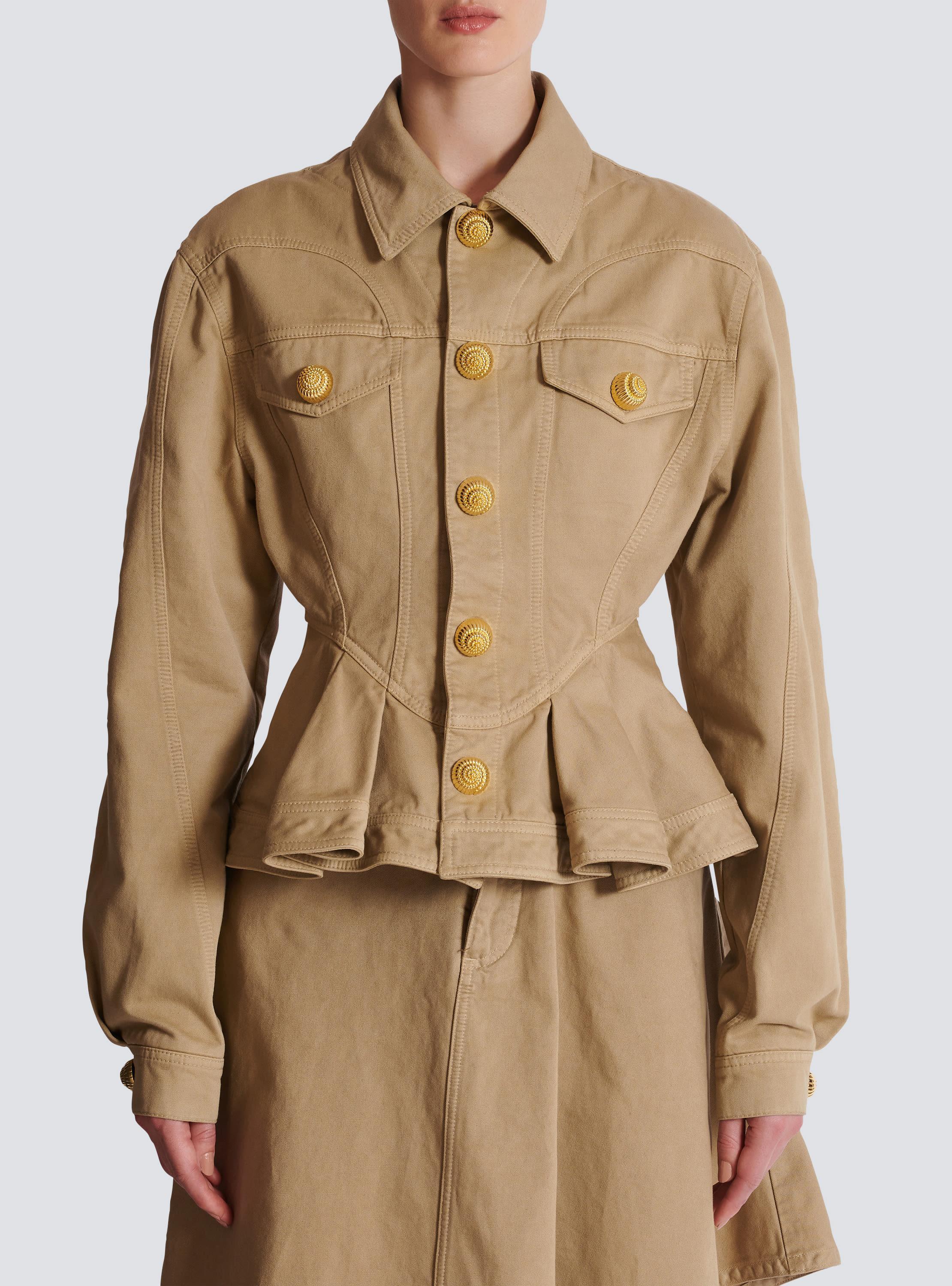 Ruffled cotton canvas jacket Product Image