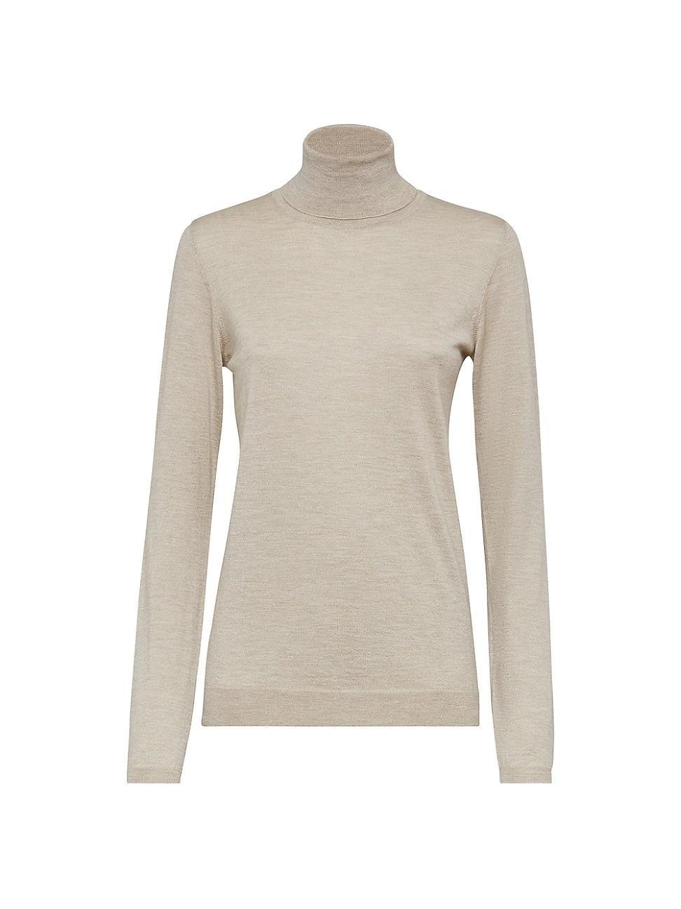 Womens Sparkling Cashmere and Silk Sweater Product Image