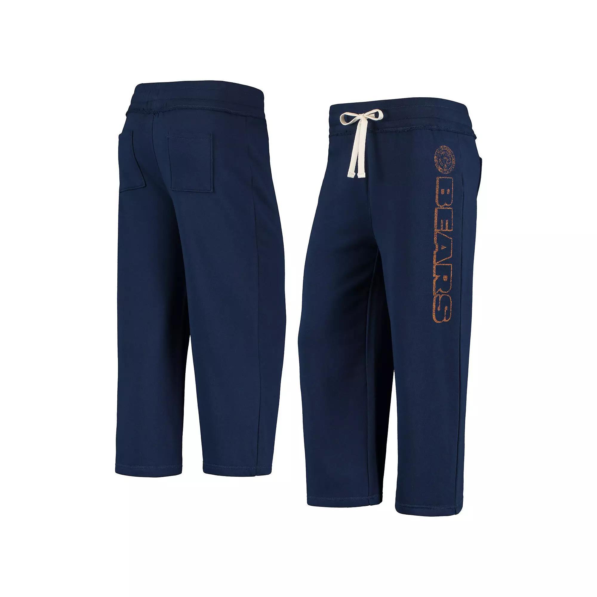 Women's Junk Food Navy Chicago Bears Cropped Pants,  Product Image