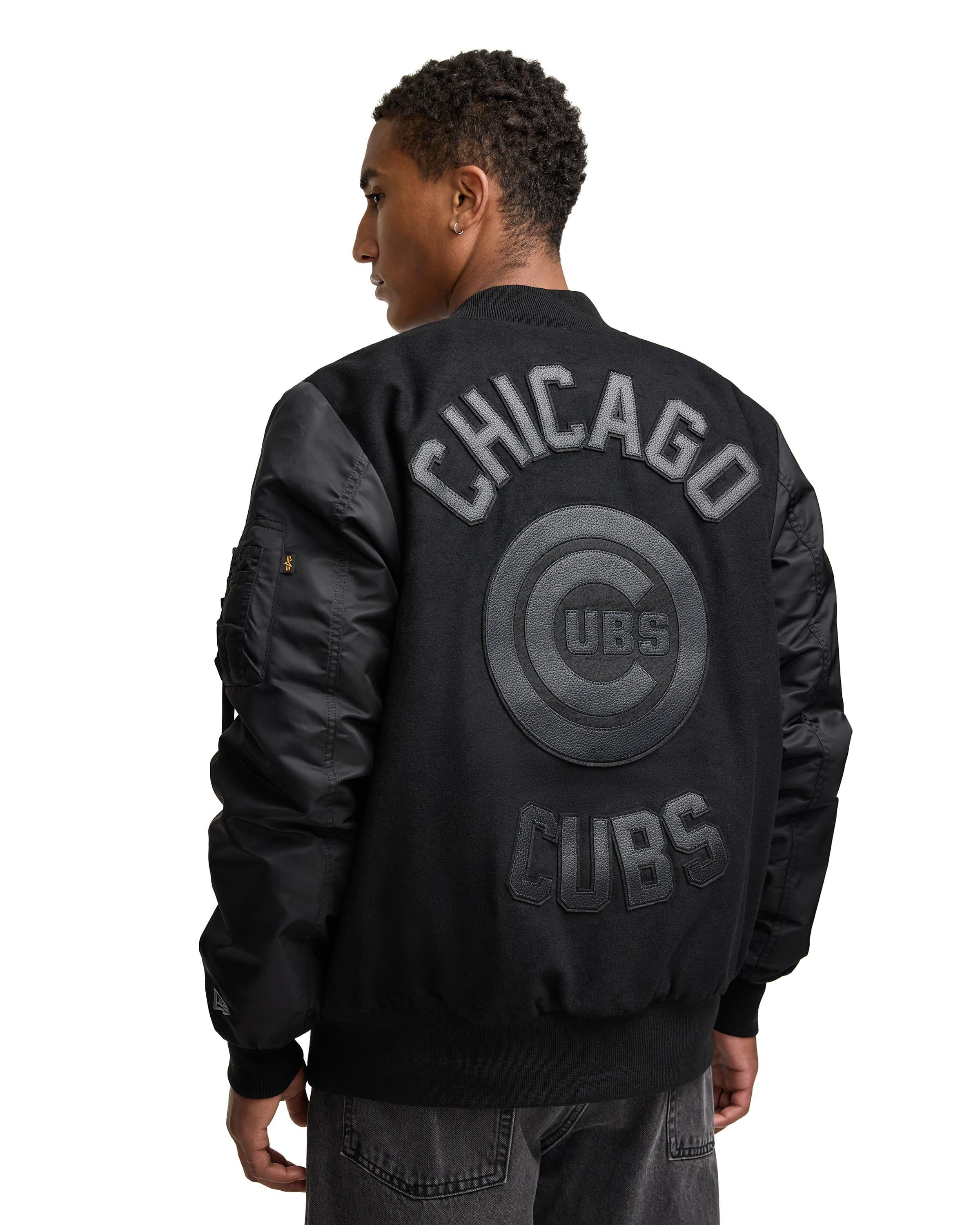 Alpha Industries x Los Angeles Dodgers MA-1 Wool Varsity Jacket Black Male Product Image