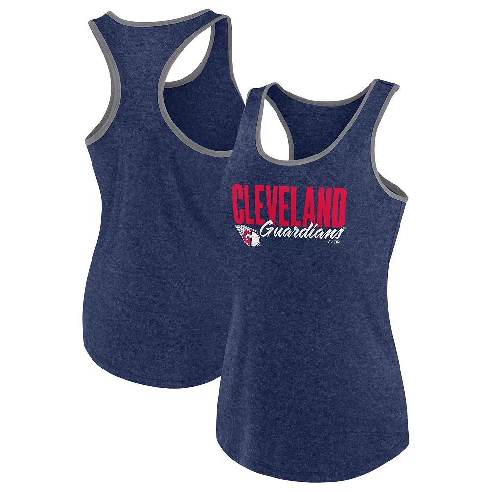 Women's Profile Navy Cleveland Guardians Plus Size Tank Top, Size: 4XL, Grd Blue Product Image