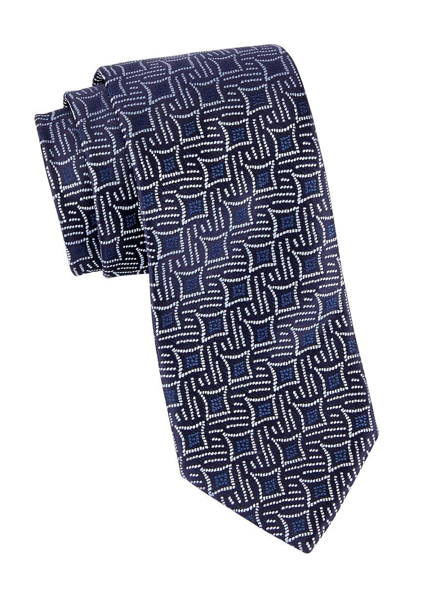 Mens Jacquard Silk Tie Product Image