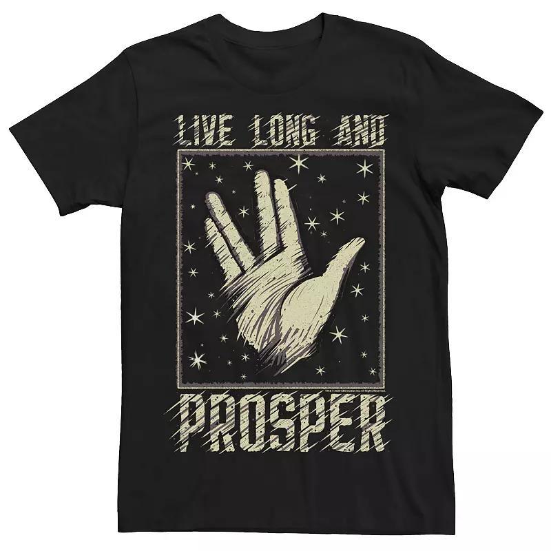 Mens Star Trek: The Original Series Live Long & Prosper Sketchy Tee Product Image