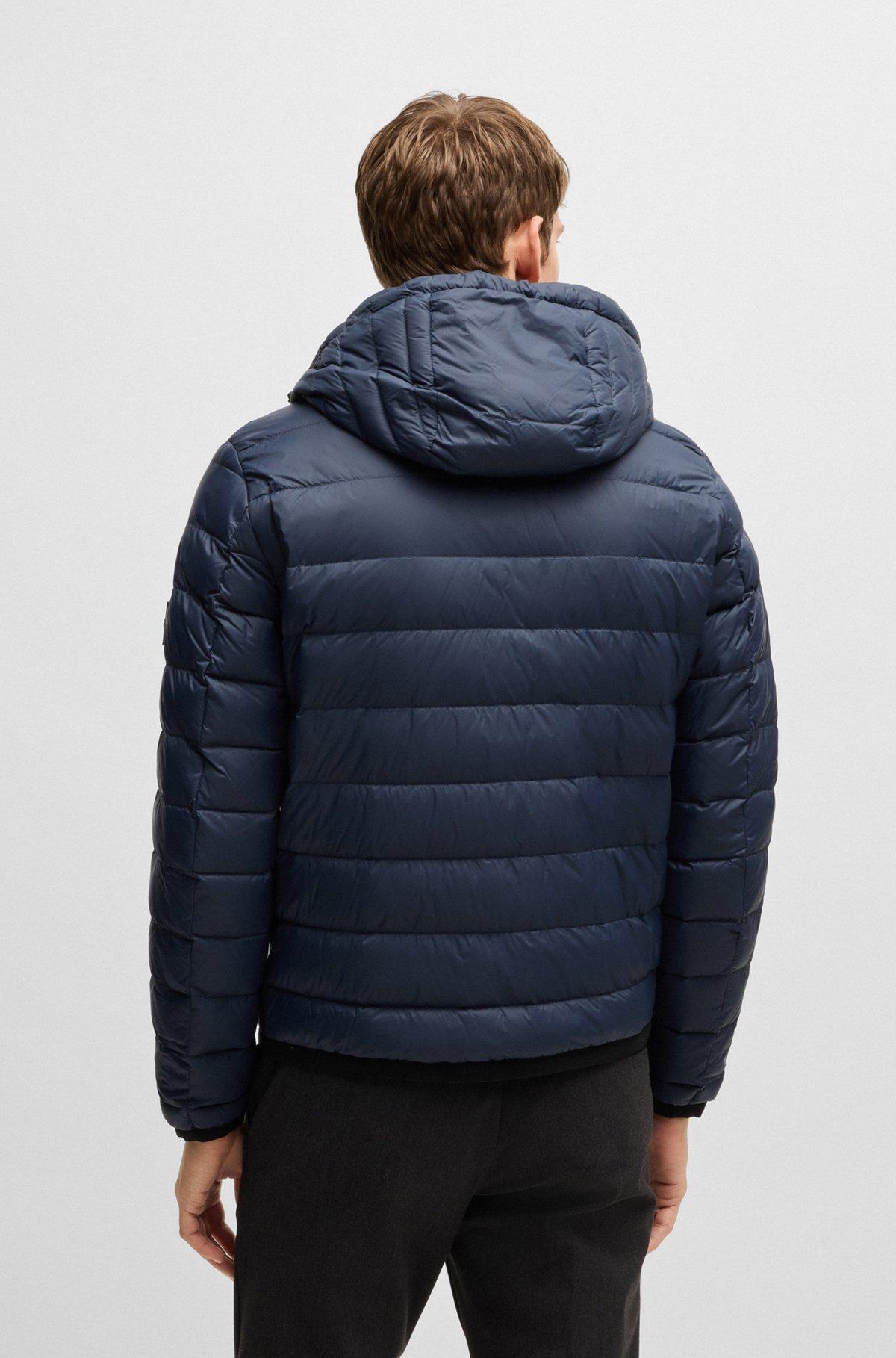 Water-repellent down jacket with tonal logo Product Image