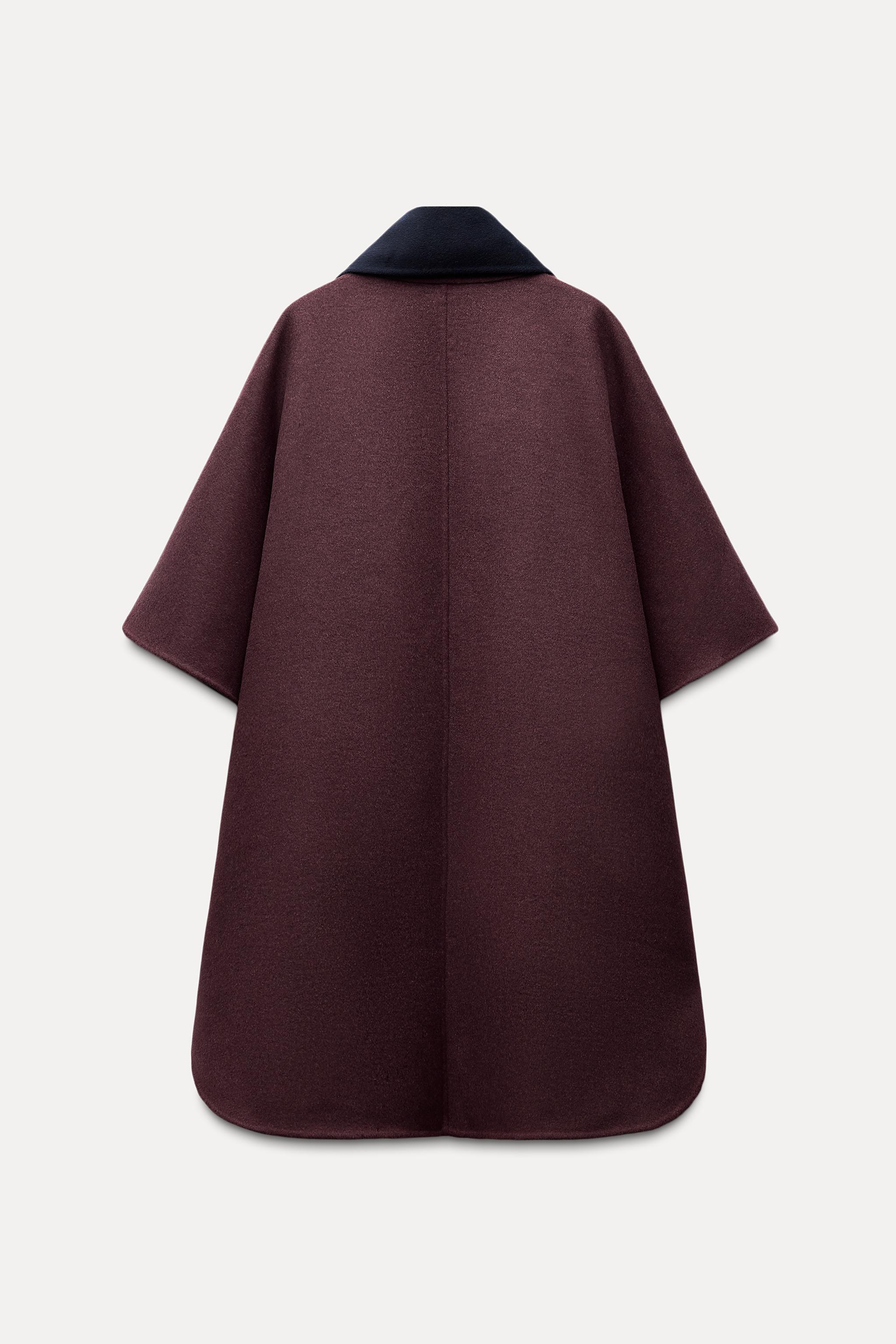 WOOL CAPE WITH SCARF Product Image