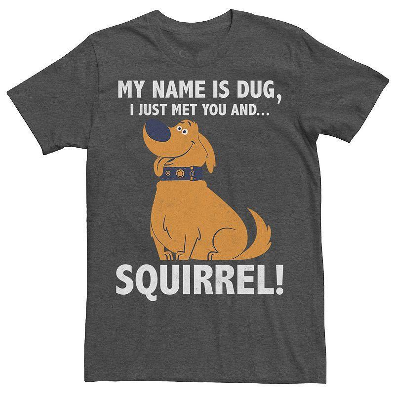 Disney / Pixar's Up Dug Men's Just Met and SQUIRREL! Tee, Size: XS, Royal Product Image