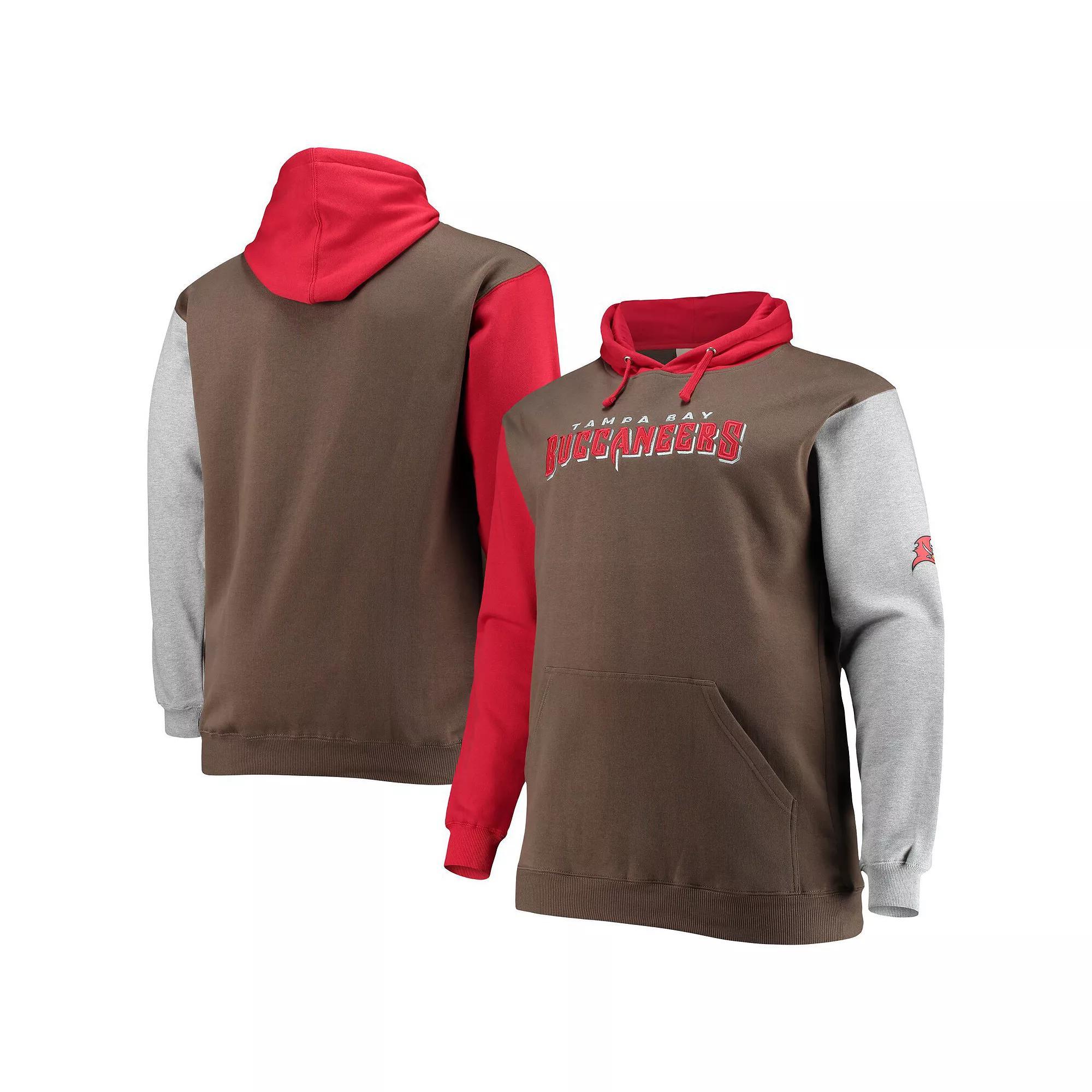 Men's Red/Black Tampa Bay Buccaneers Big & Tall Pullover Hoodie, Size: XLT Product Image
