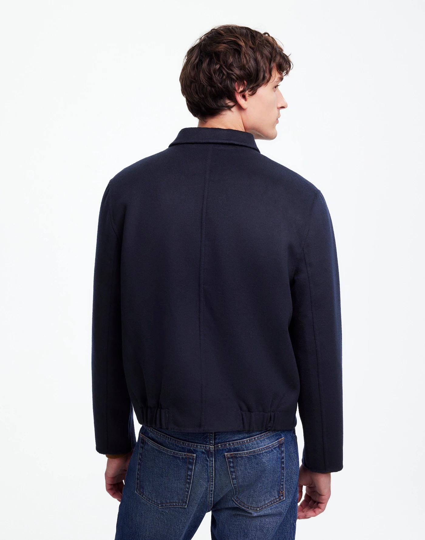 Double-Faced Wool Zip-Front Jacket Product Image