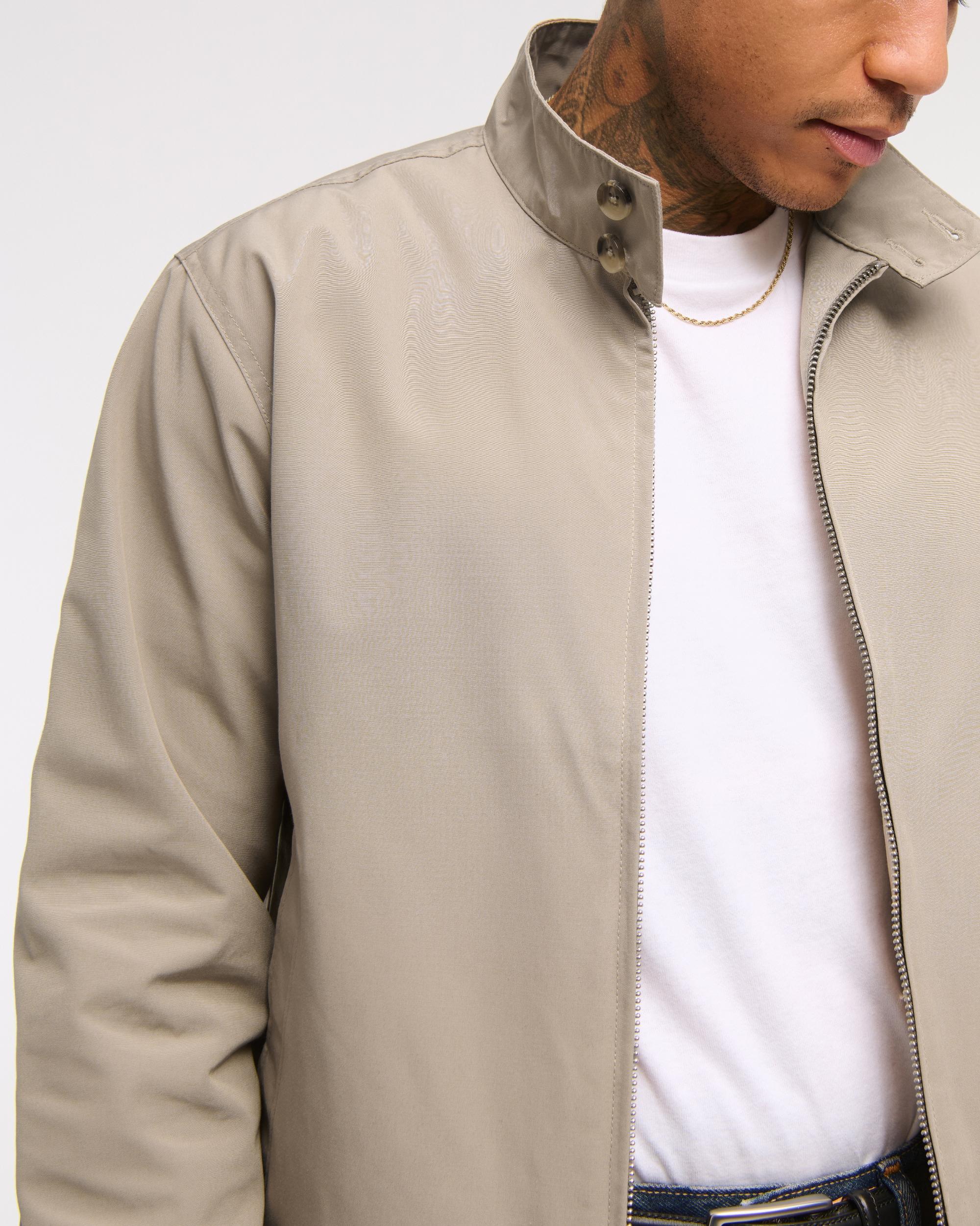Cropped Mockneck Harrington Jacket Product Image