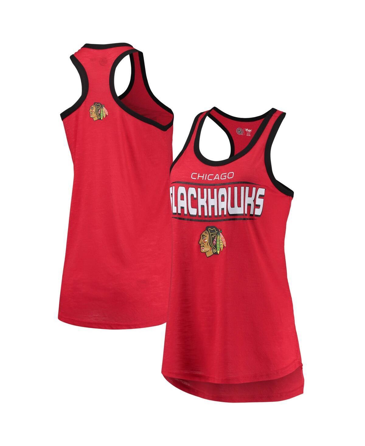 Womens G-III Sports by Carl Banks Chicago Blackhawks Showdown Slub Racerback Tank Top Product Image