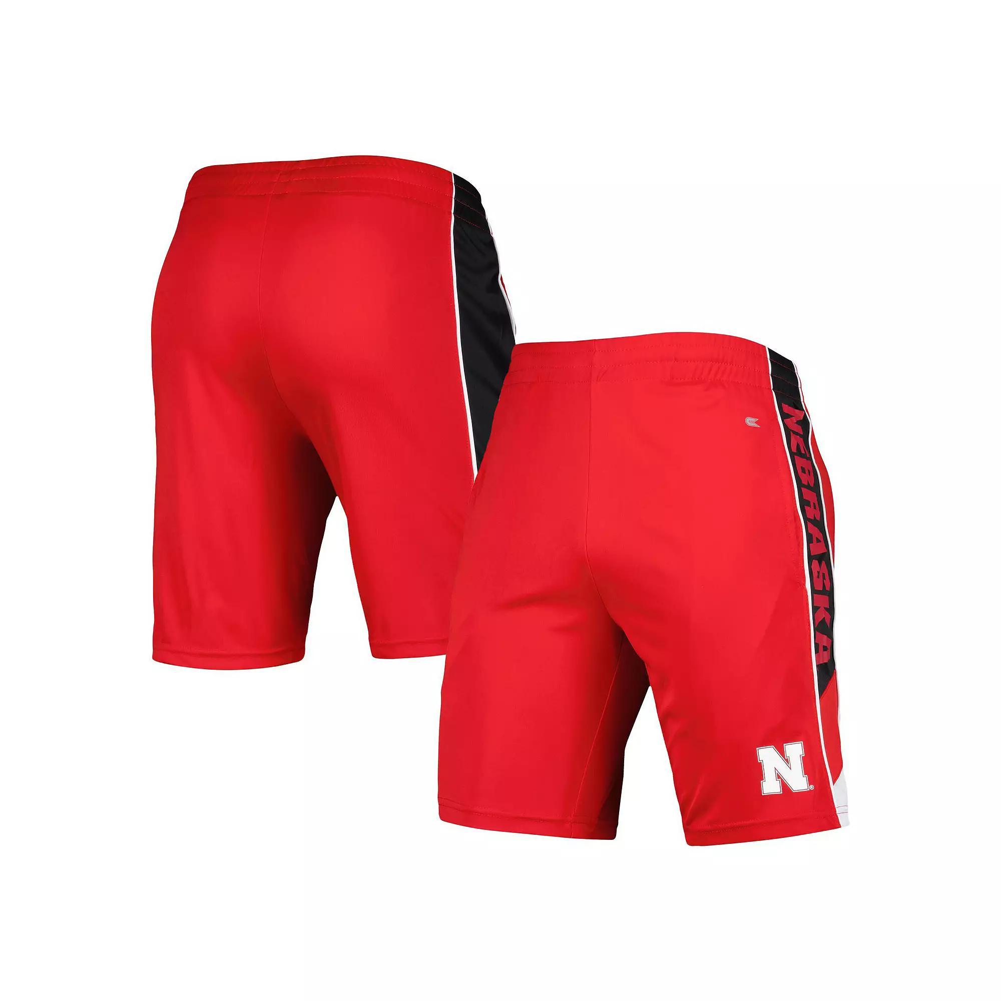 Men's Colosseum Scarlet Nebraska Huskers Pool Time Shorts,  Product Image