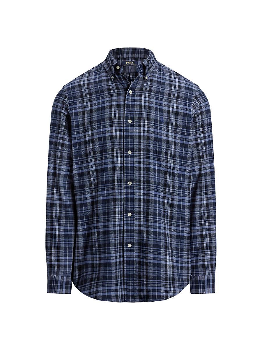 Mens Plaid Performance Twill Shirt Product Image