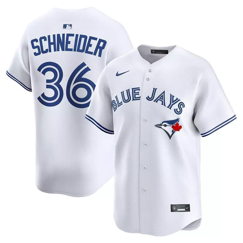 Men's Nike Davis Schneider White Toronto Blue Jays Home Limited Jersey, Size: Medium, Jay White Product Image