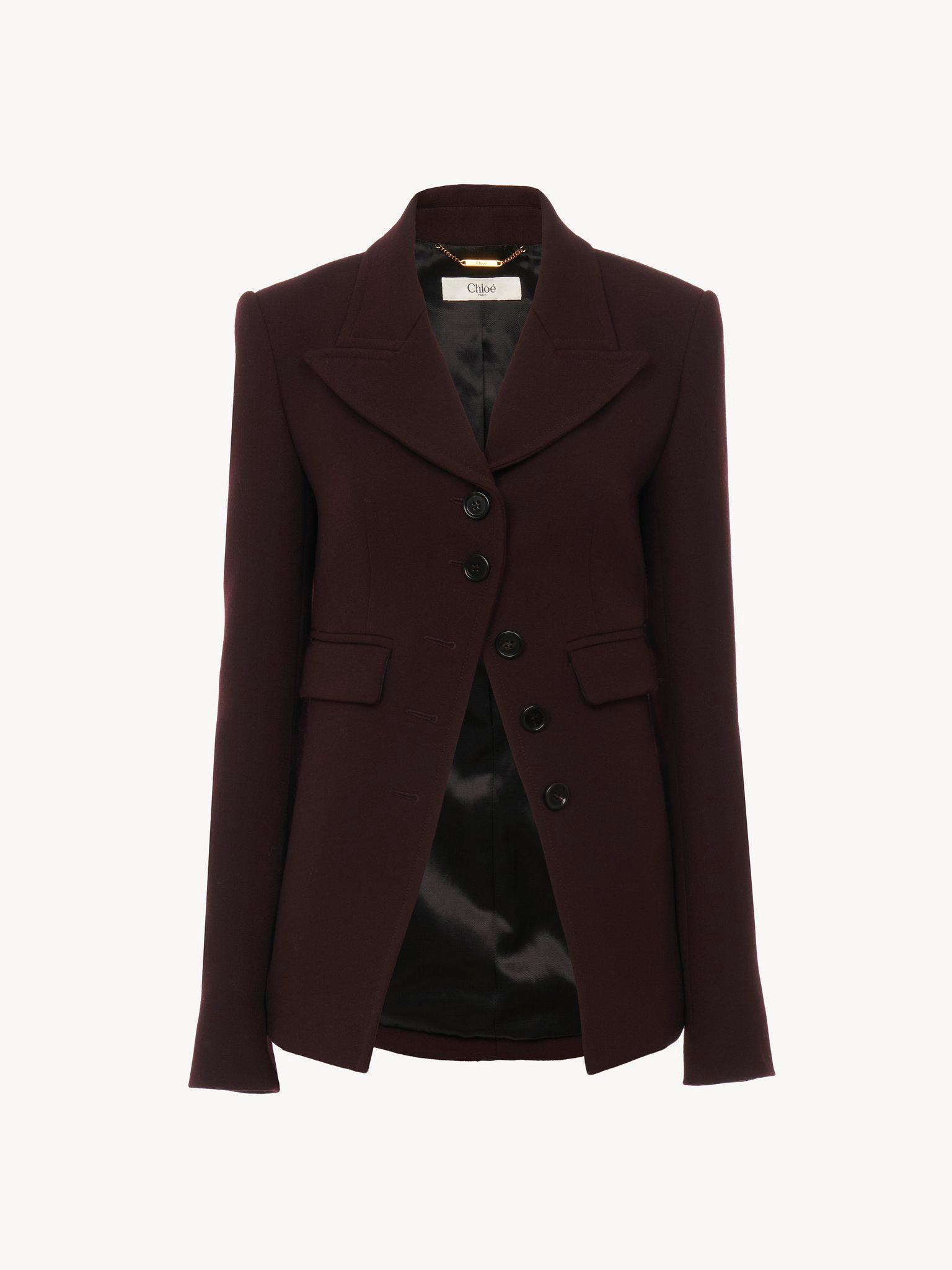 Fitted jacket in cavalry wool Product Image