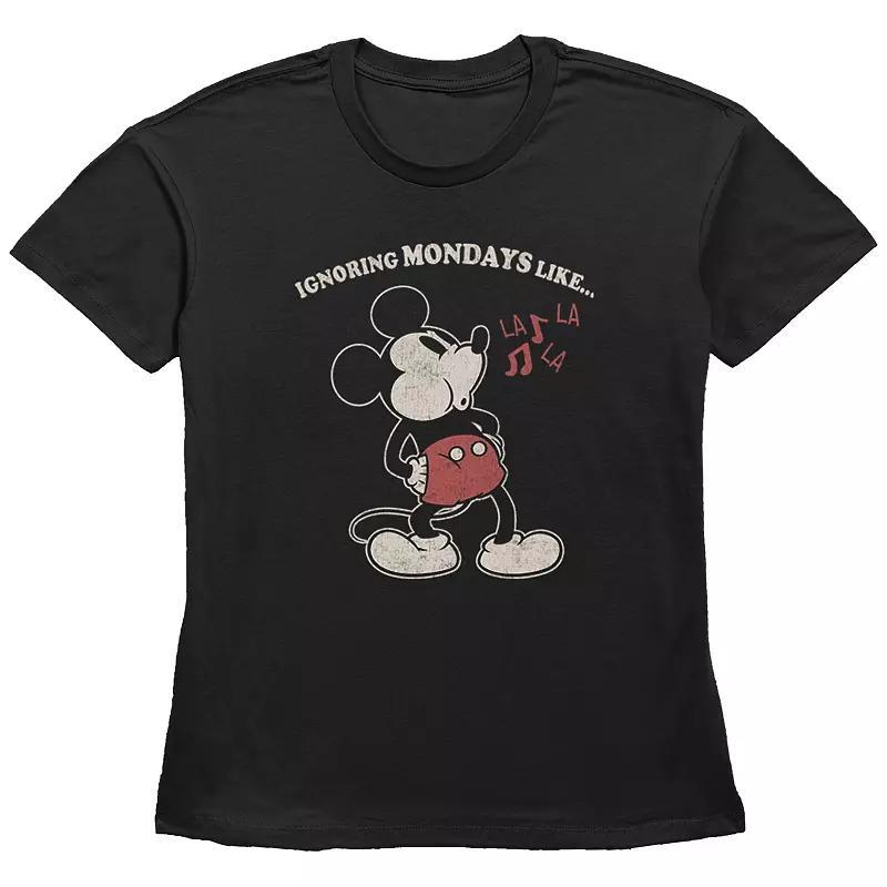 Disney's Mickey Mouse Juniors' Thankful Vibes Graphic Tee, Women's,  Product Image