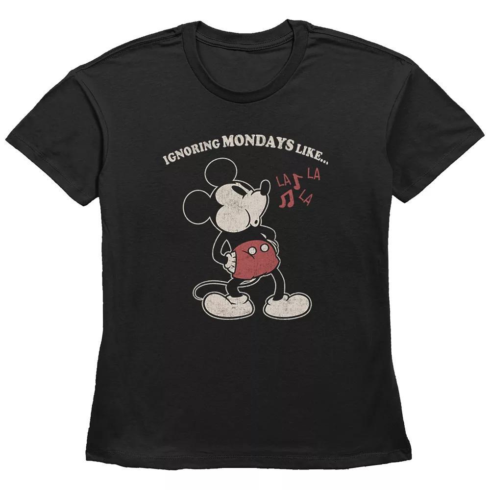 Disney's Mickey Mouse Juniors' Thankful Vibes Graphic Tee, Women's,  Product Image