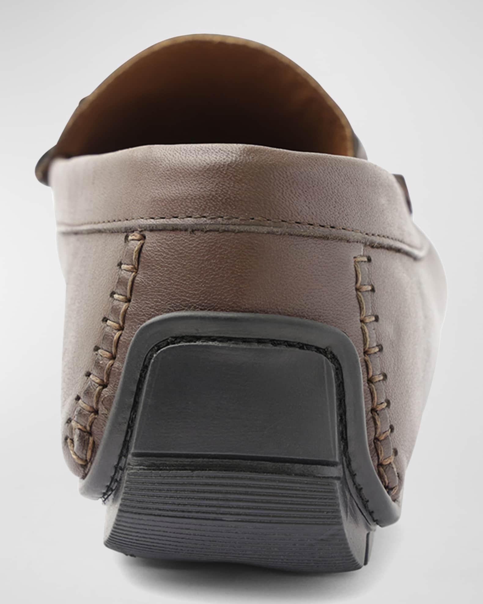 Men's Xander Horse-Bit Strap Leather Drivers Product Image